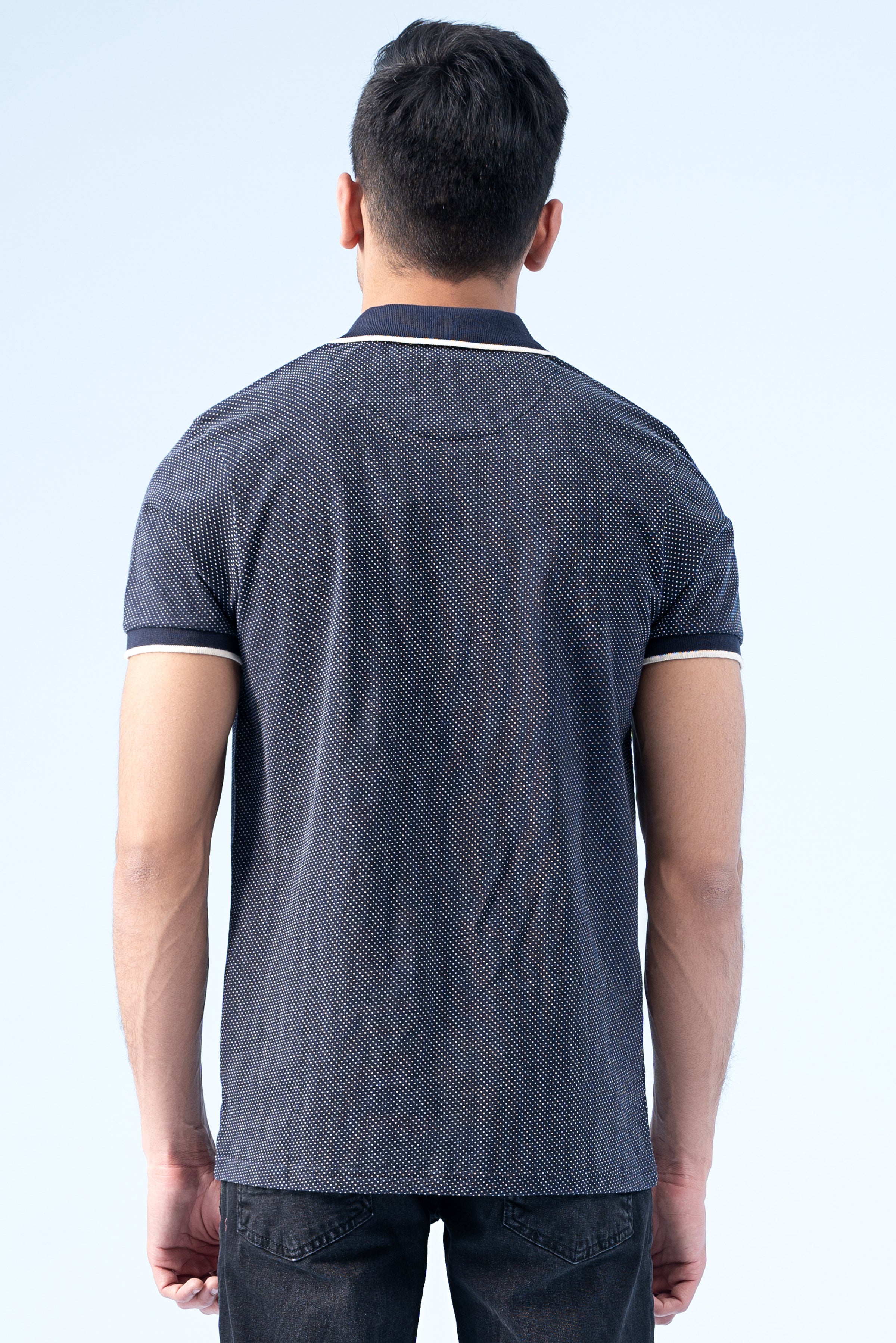 SIGNATURE TIPPING POLO NAVY - Charcoal Clothing