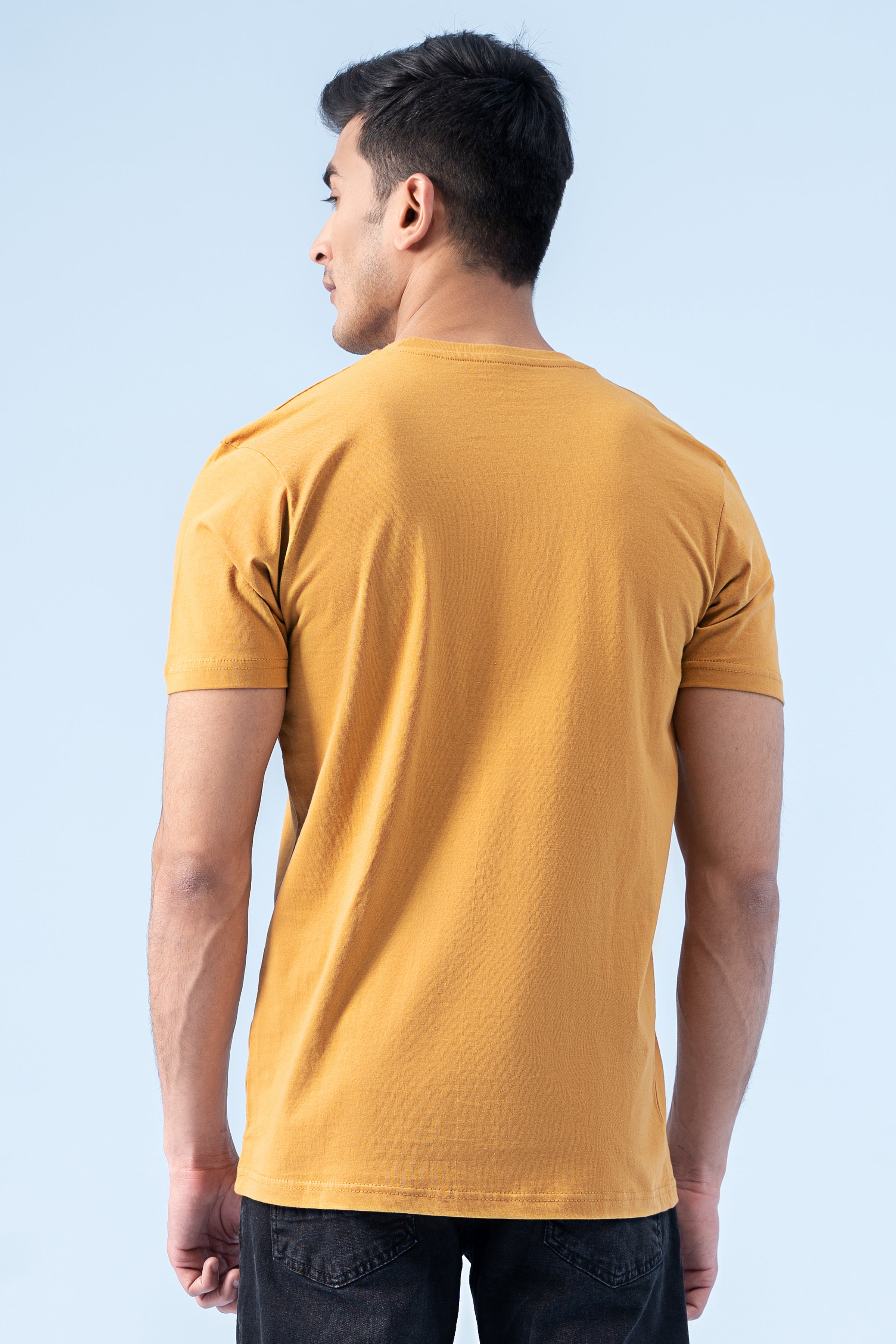 T-SHIRT TEAL MUSTARD - Charcoal Clothing