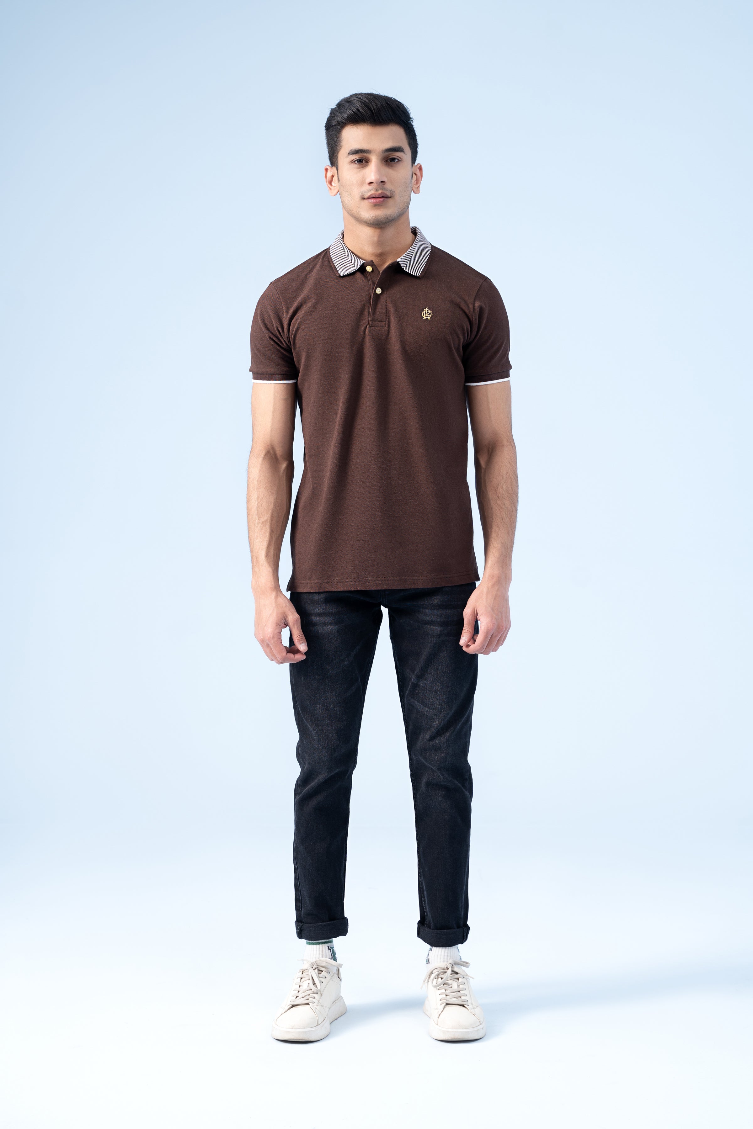 SIGNATURE POLO BROWN - Charcoal Clothing