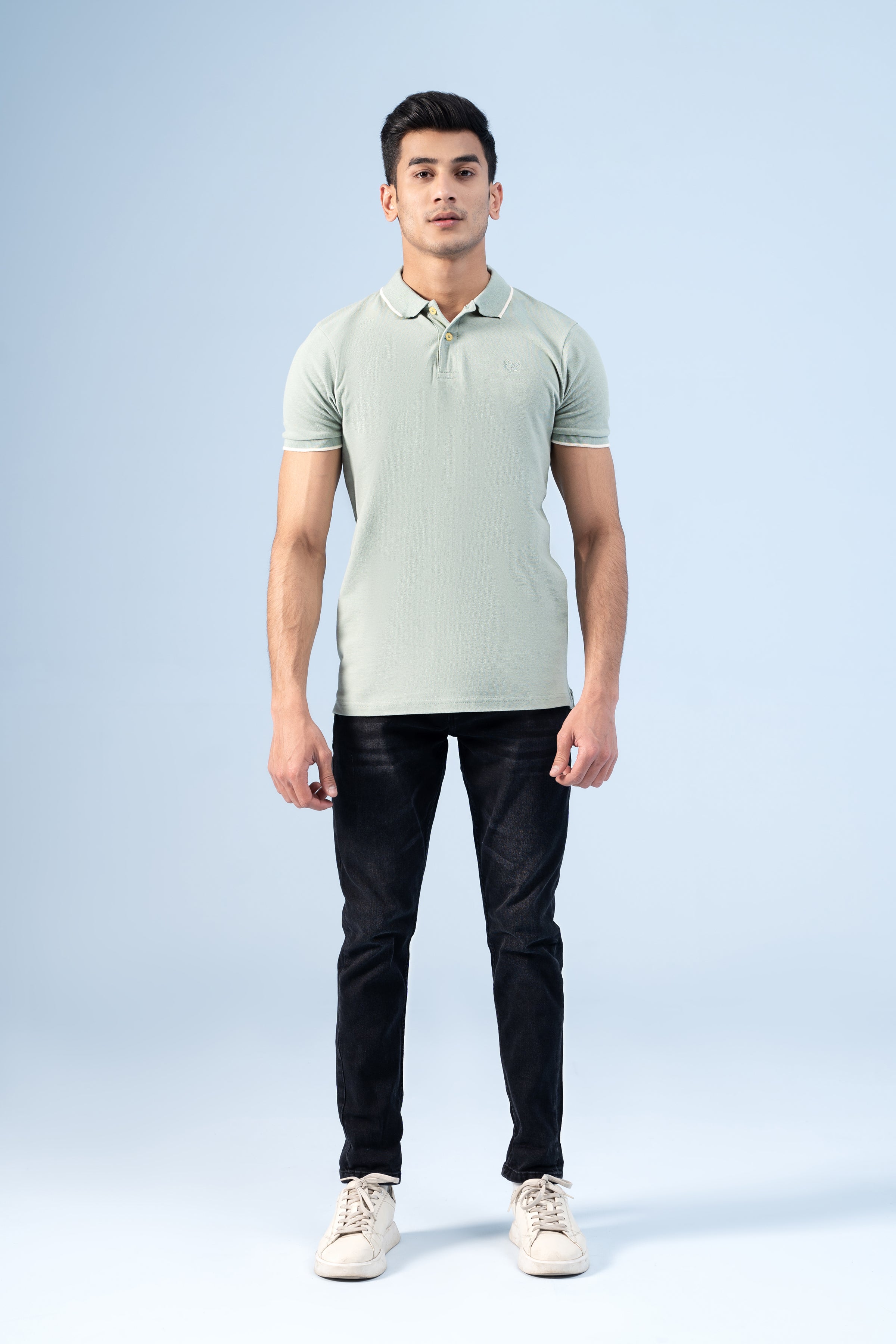 CLASSIC POLO LIGHT GREEN - Charcoal Clothing