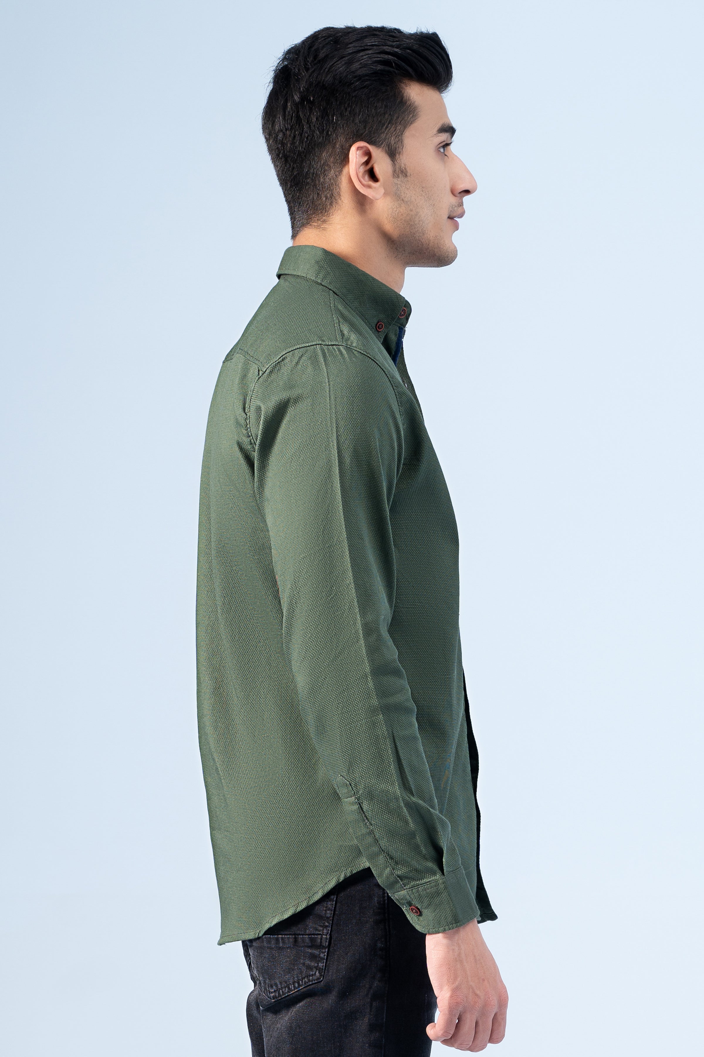 CASUAL SHIRT GREEN - Charcoal Clothing