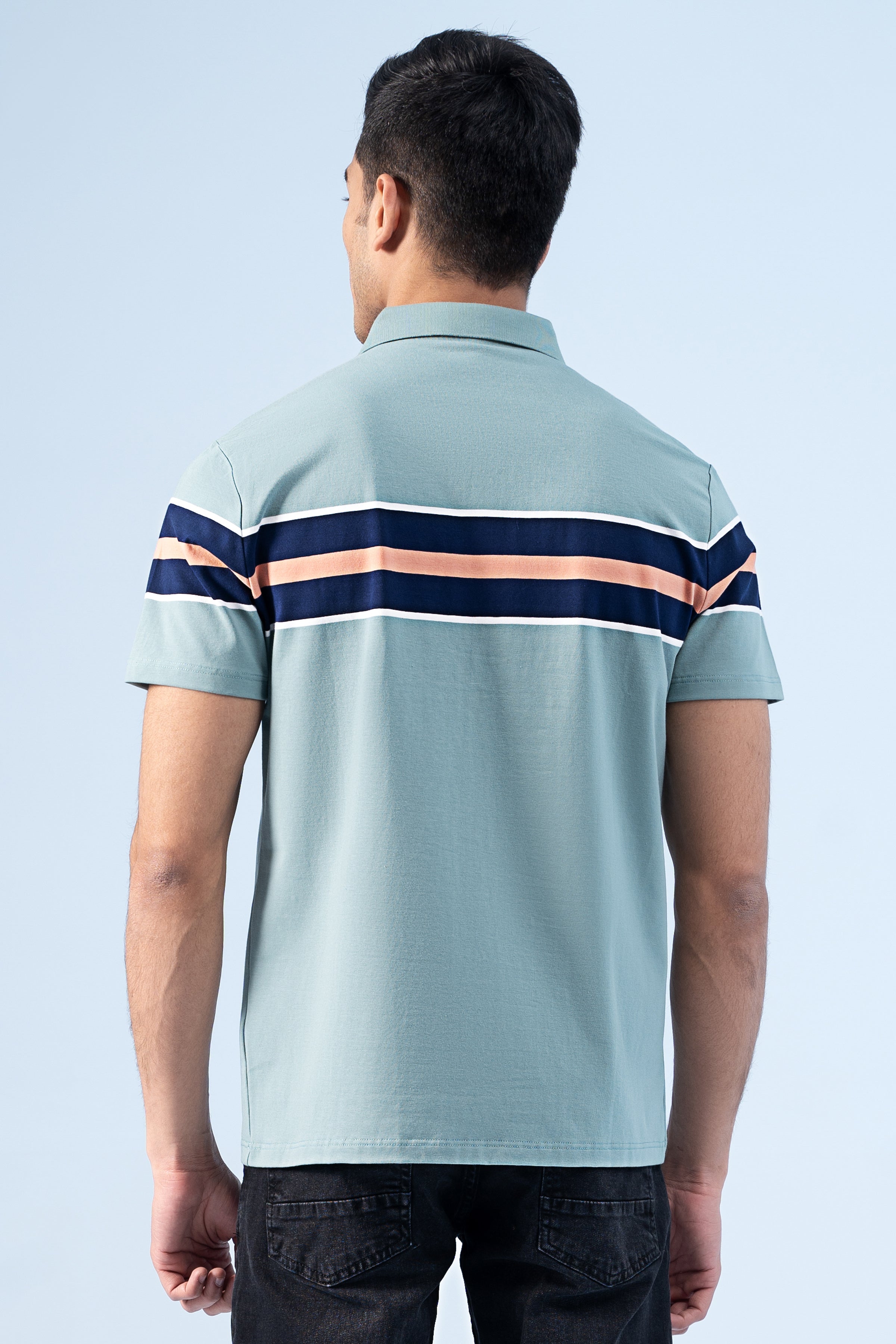 EXECUTIVE ICONIC POLO AQUA GREEN - Charcoal Clothing