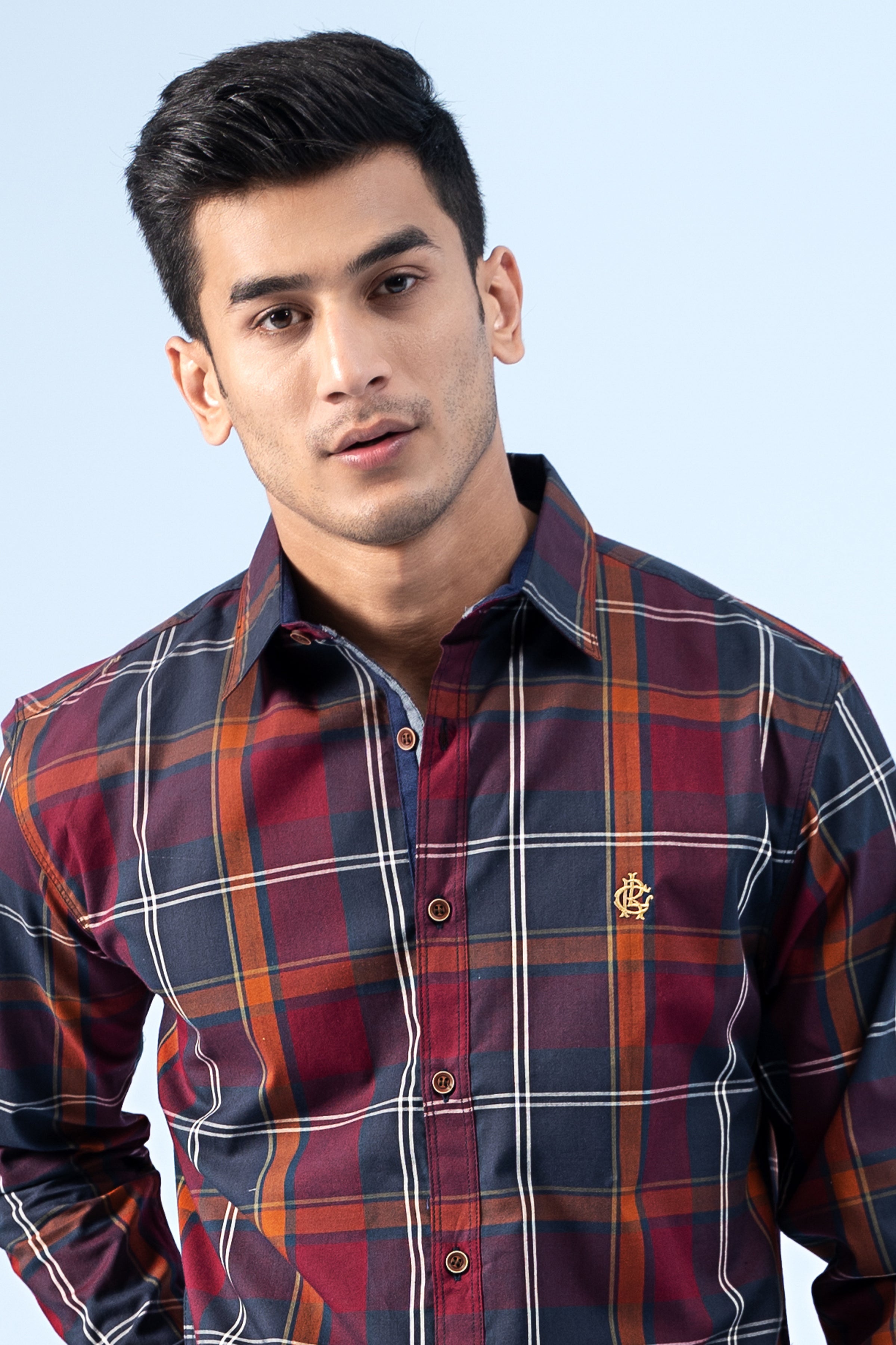 CASUAL SHIRT MAROON - Charcoal Clothing