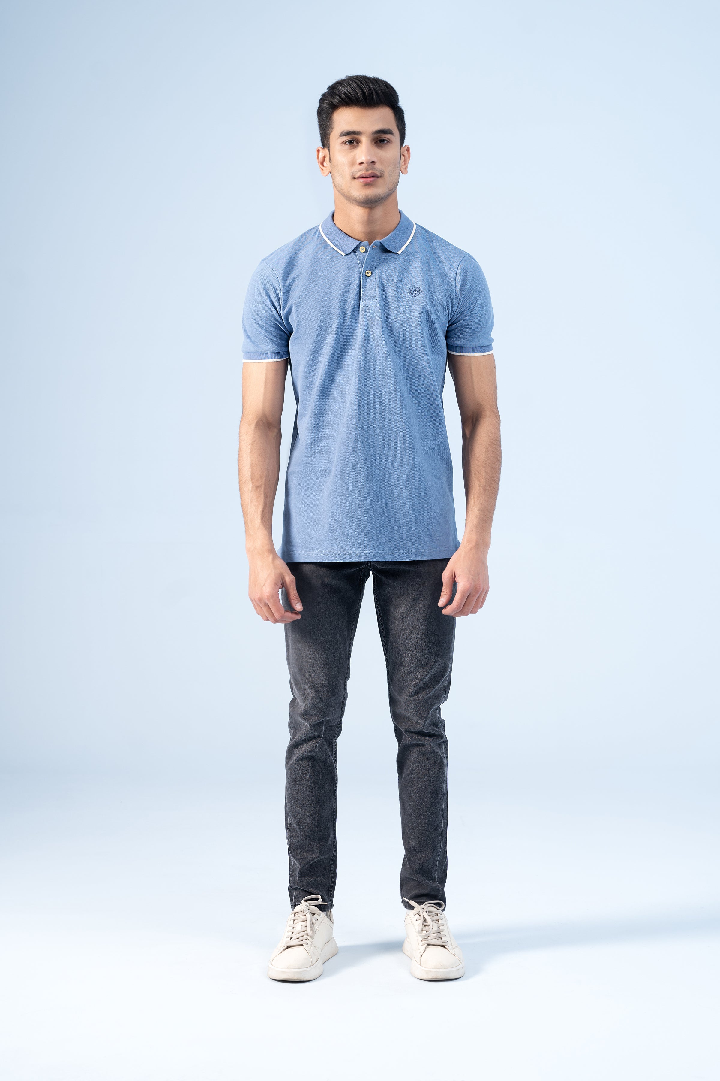 CLASSIC POLO INDIGO BLUE - Charcoal Clothing