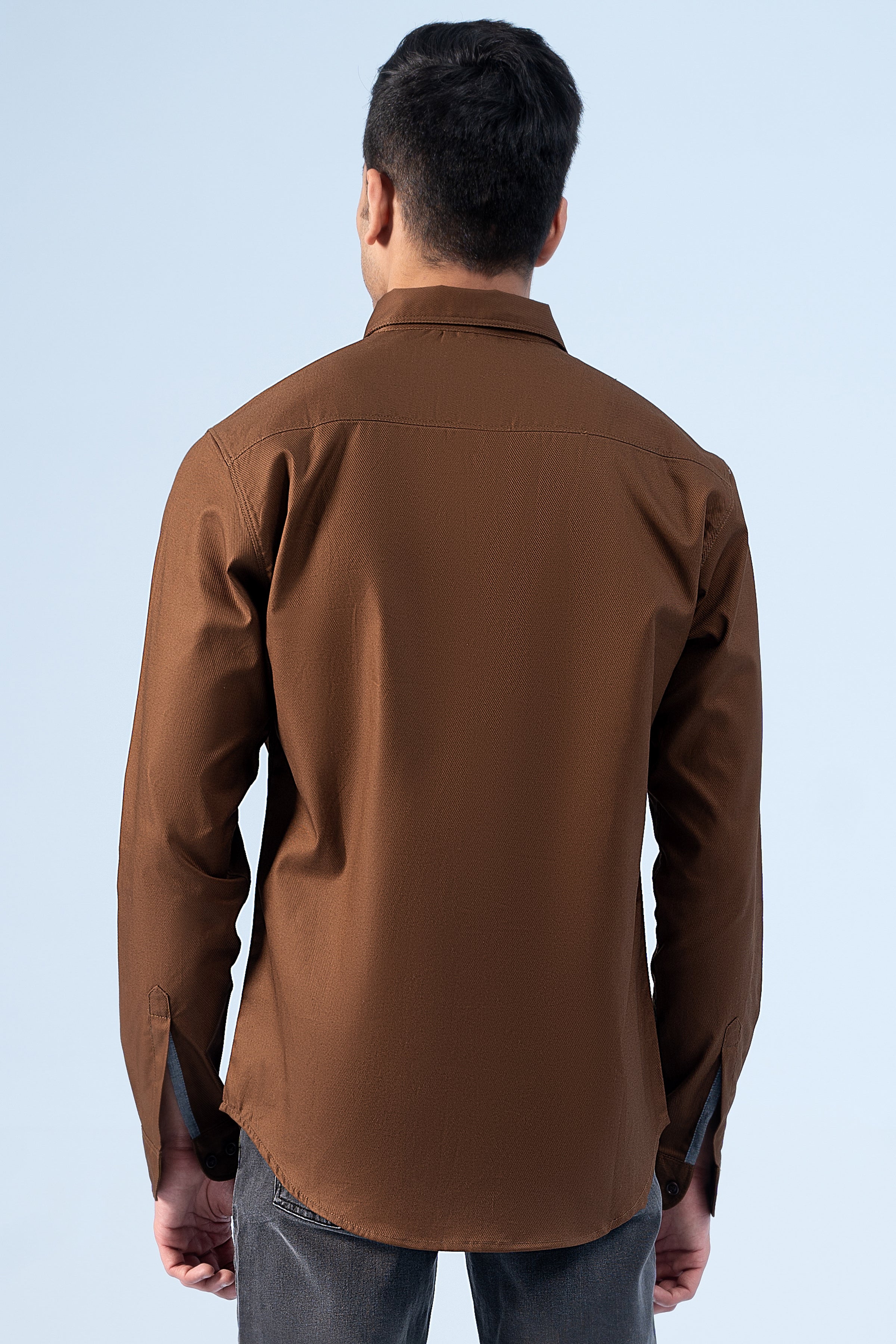 CASUAL SHIRT BROWN - Charcoal Clothing