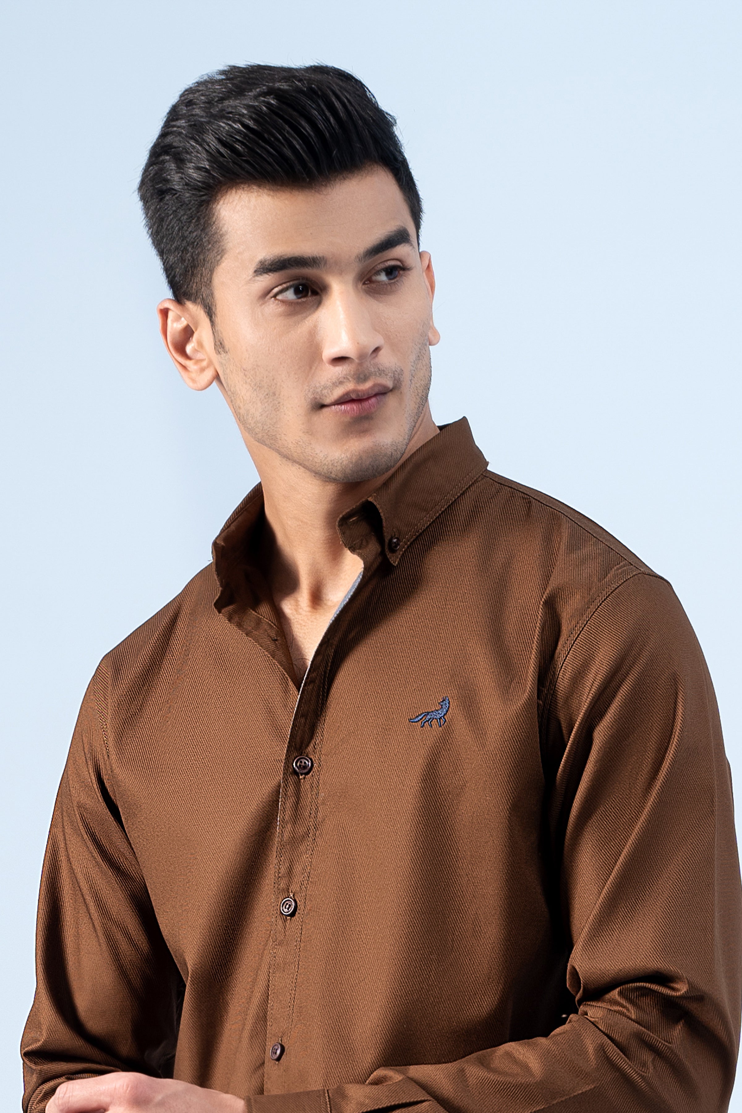 CASUAL SHIRT BROWN - Charcoal Clothing