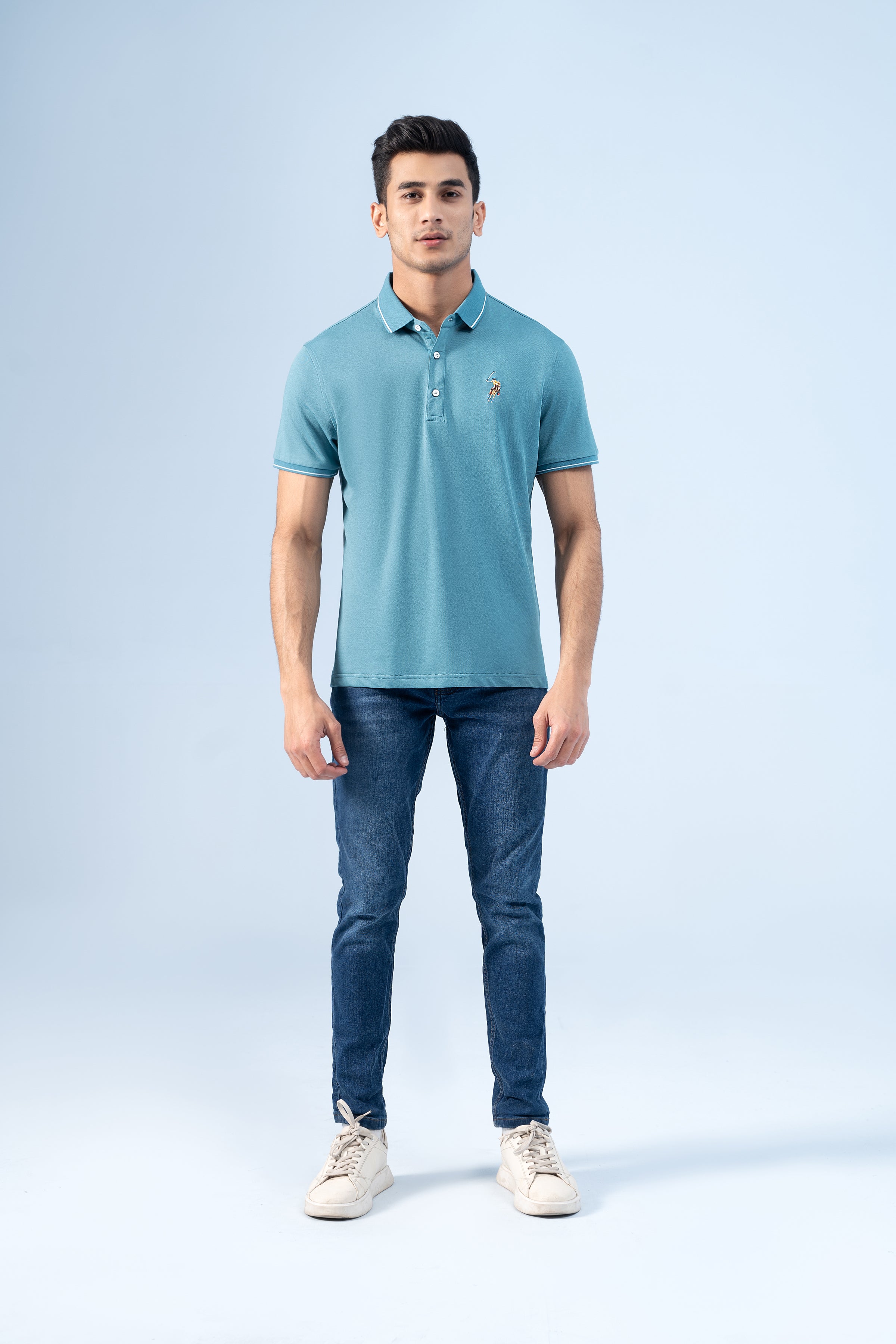 EXECUTIVE ICONIC POLO GREEN - Charcoal Clothing