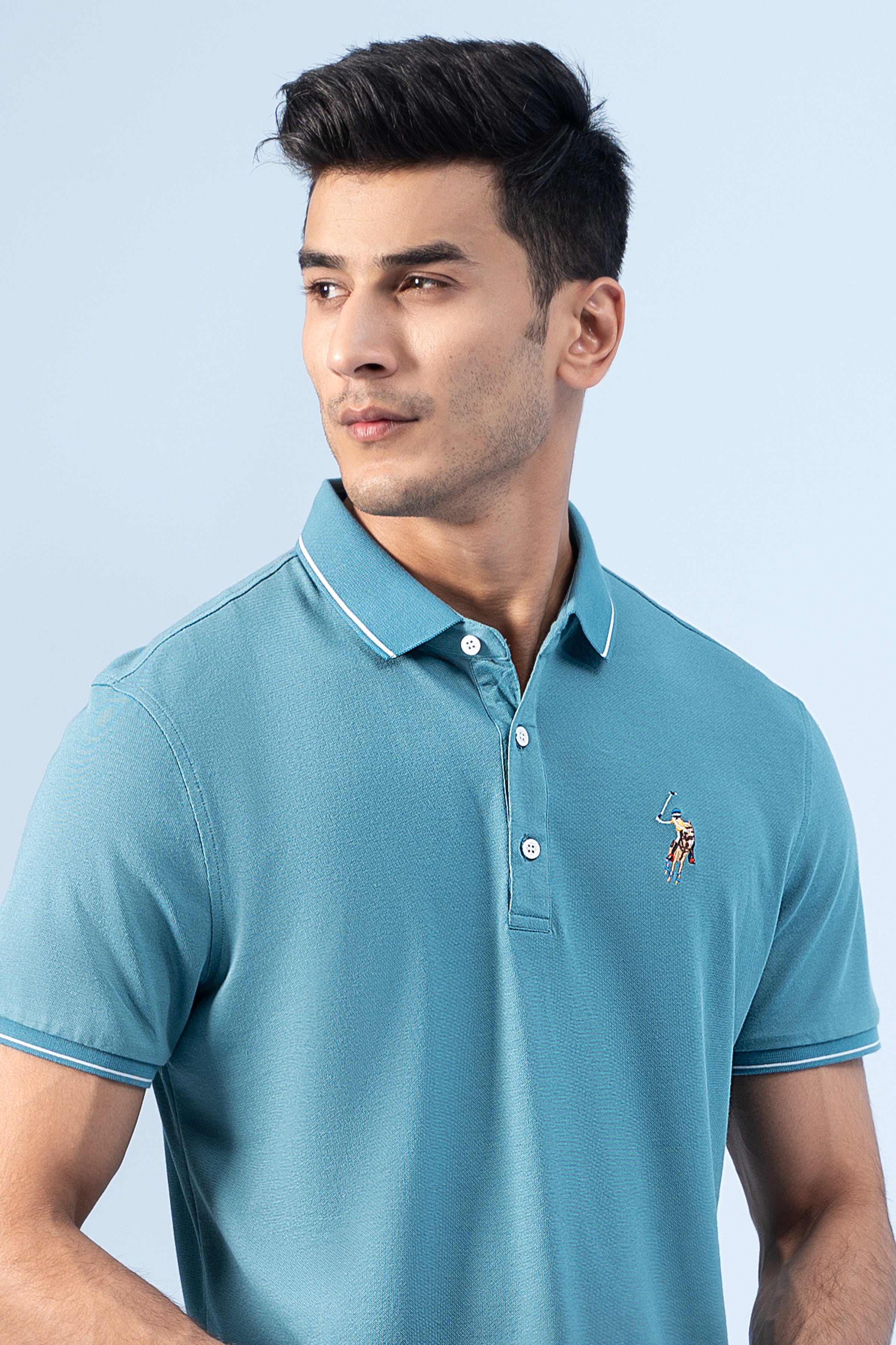 EXECUTIVE ICONIC POLO GREEN - Charcoal Clothing