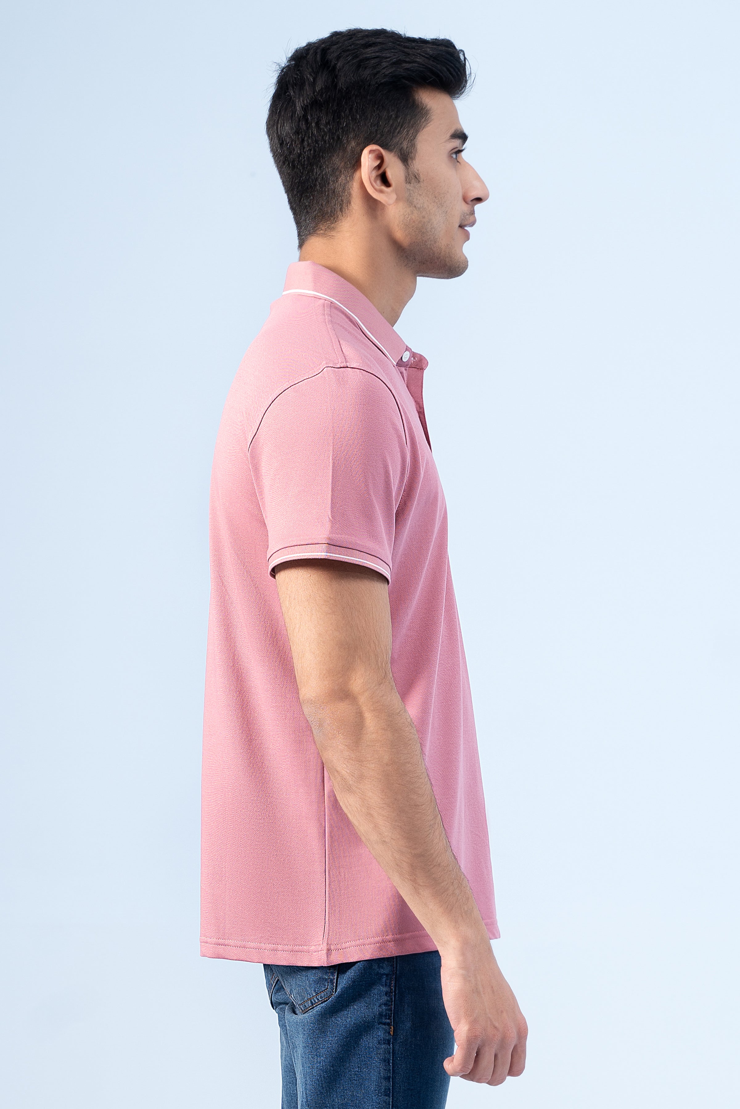 EXECUTIVE ICONIC POLO CORAL PINK Charcoal Clothing