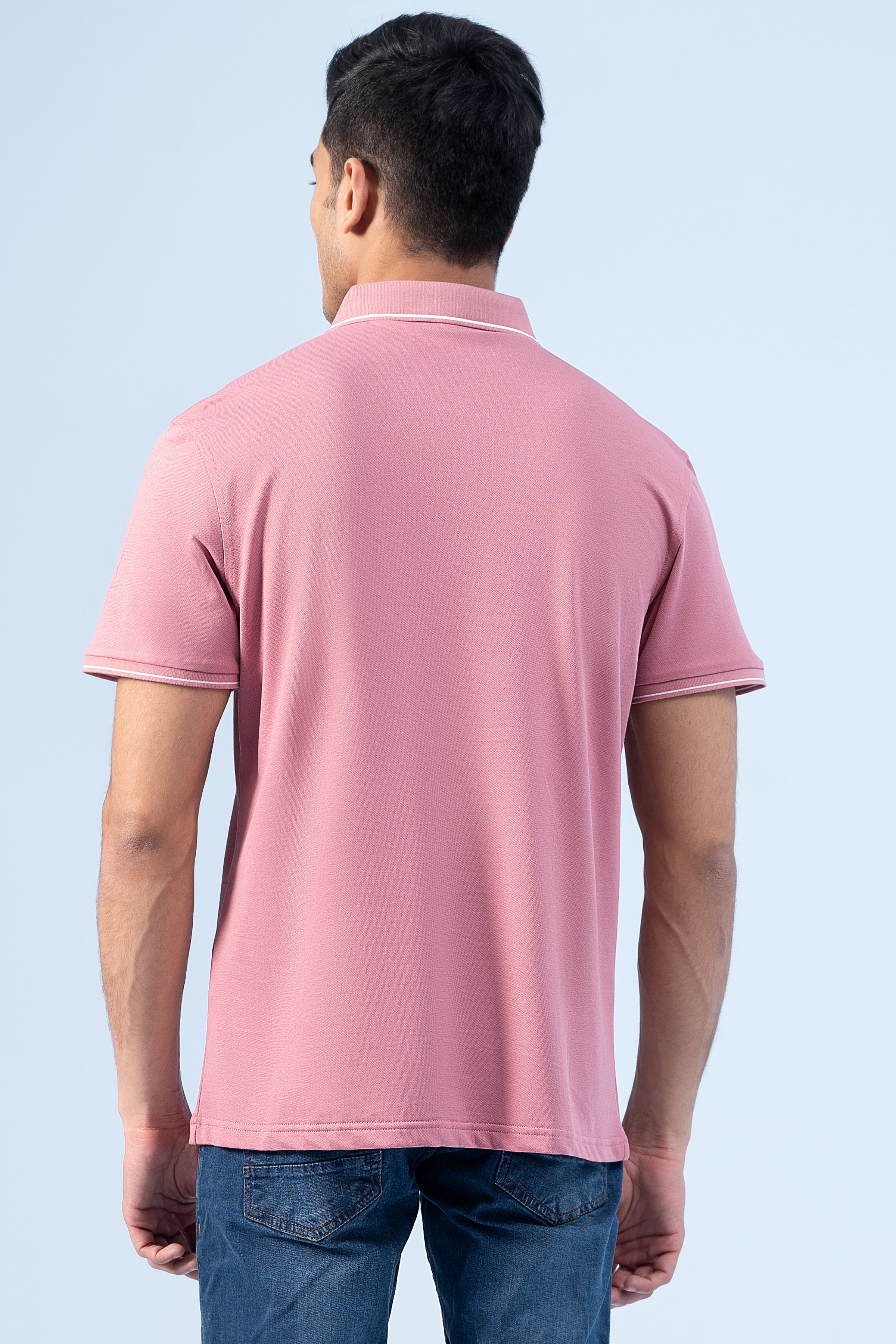 EXECUTIVE ICONIC POLO CORAL PINK - Charcoal Clothing