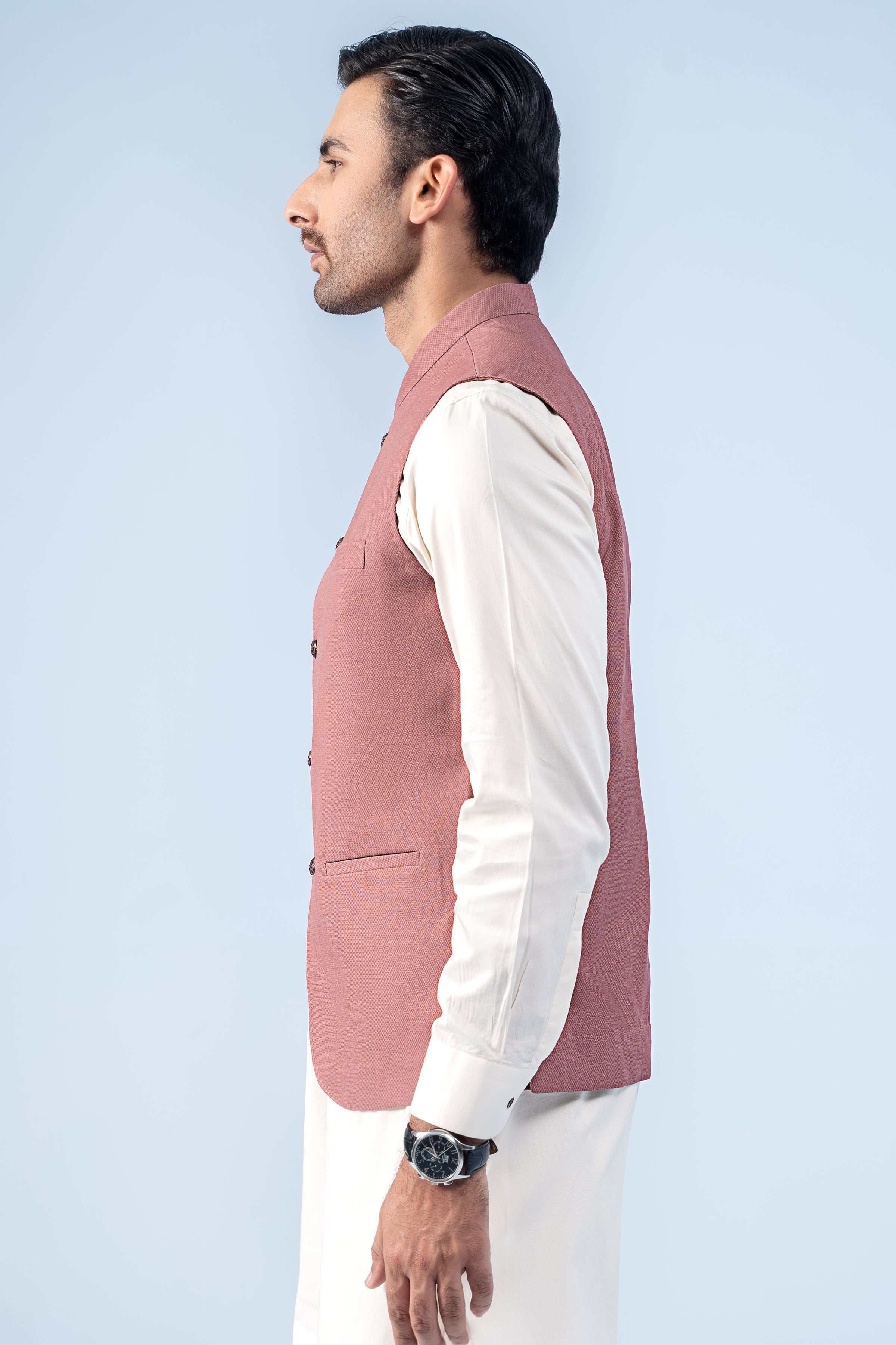 WAISTCOAT FADED RED - Charcoal Clothing