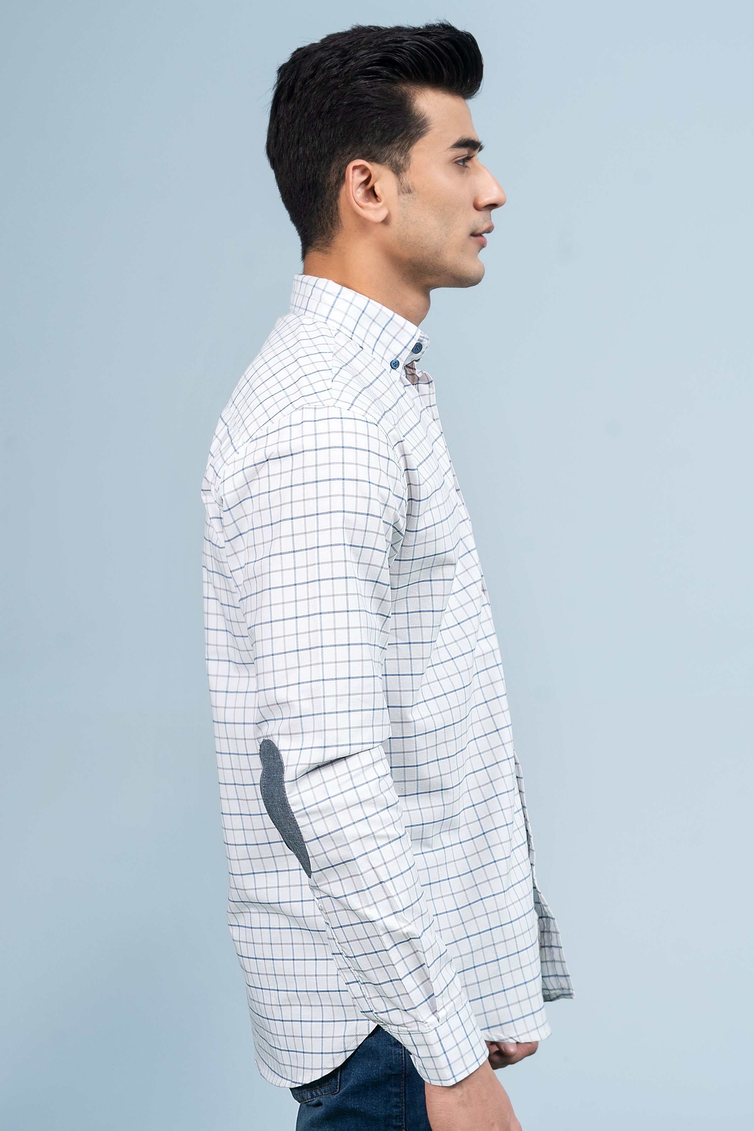 CASUAL SHIRT WHITE SKY - Charcoal Clothing