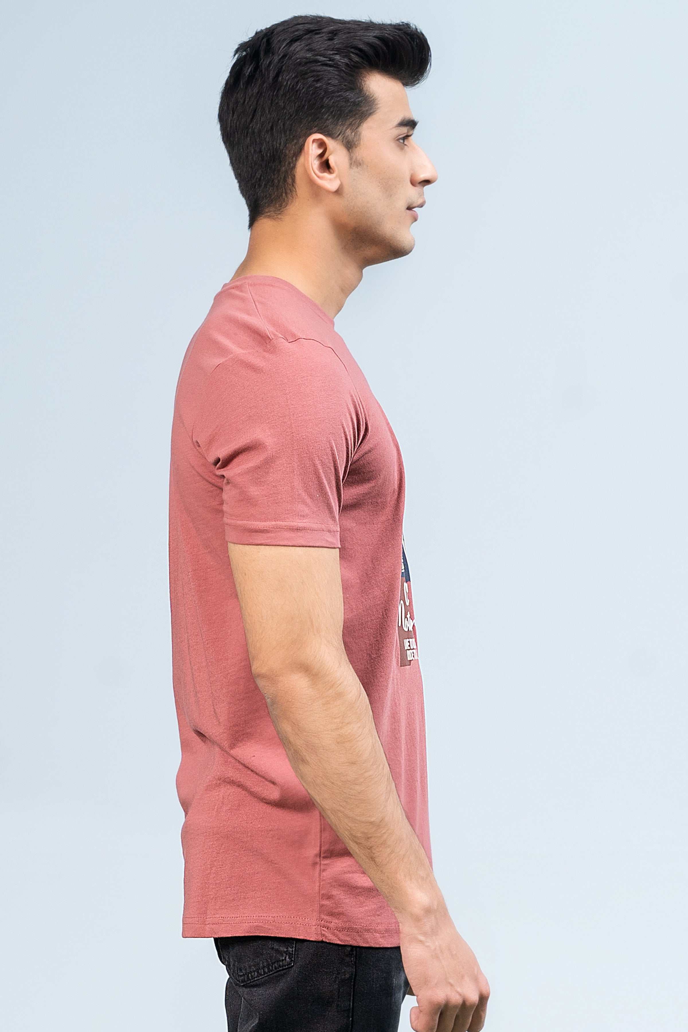 T SHIRT LIGHT CORAL - Charcoal Clothing