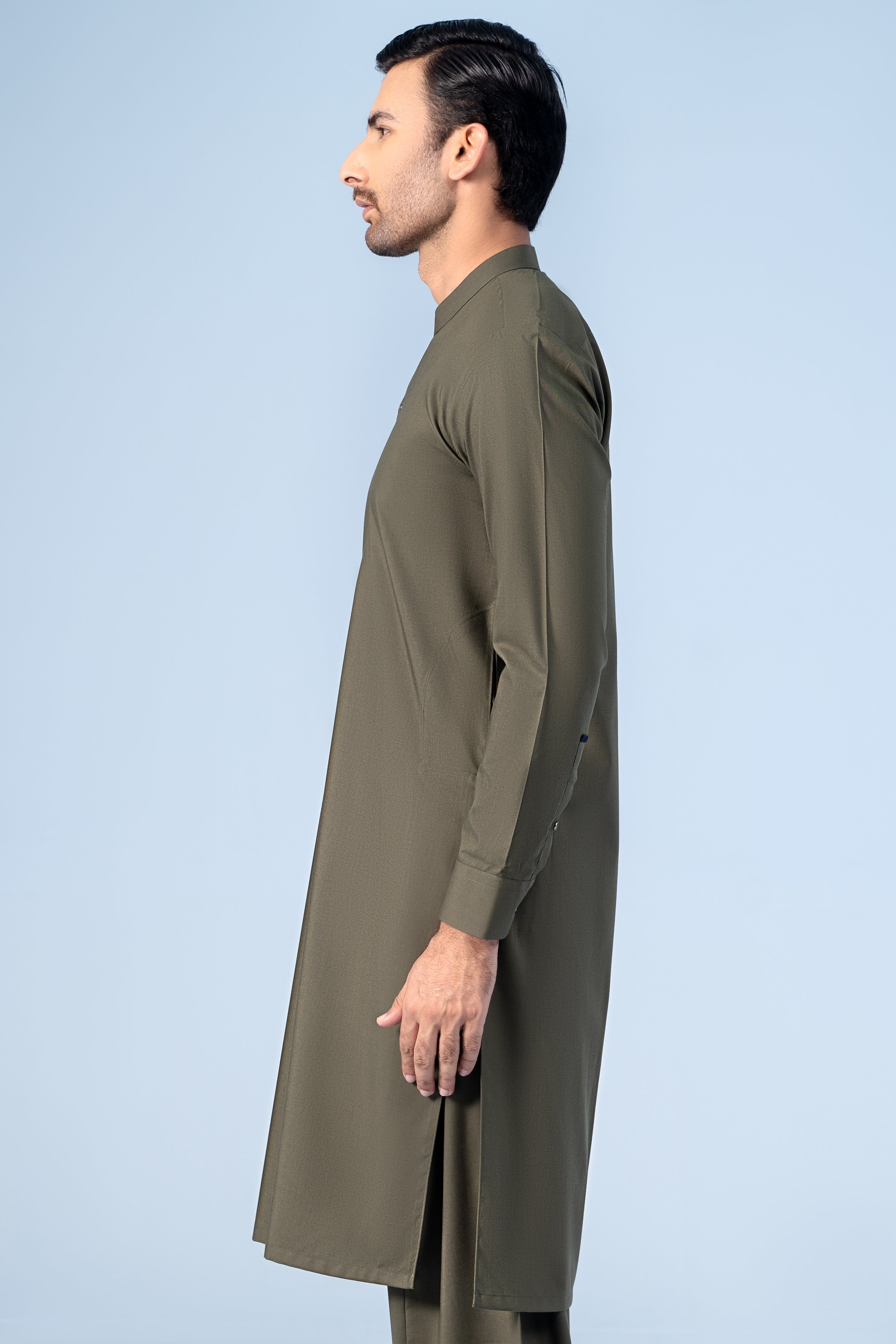 SHALWAR KAMEEZ OLIVE - Charcoal Clothing