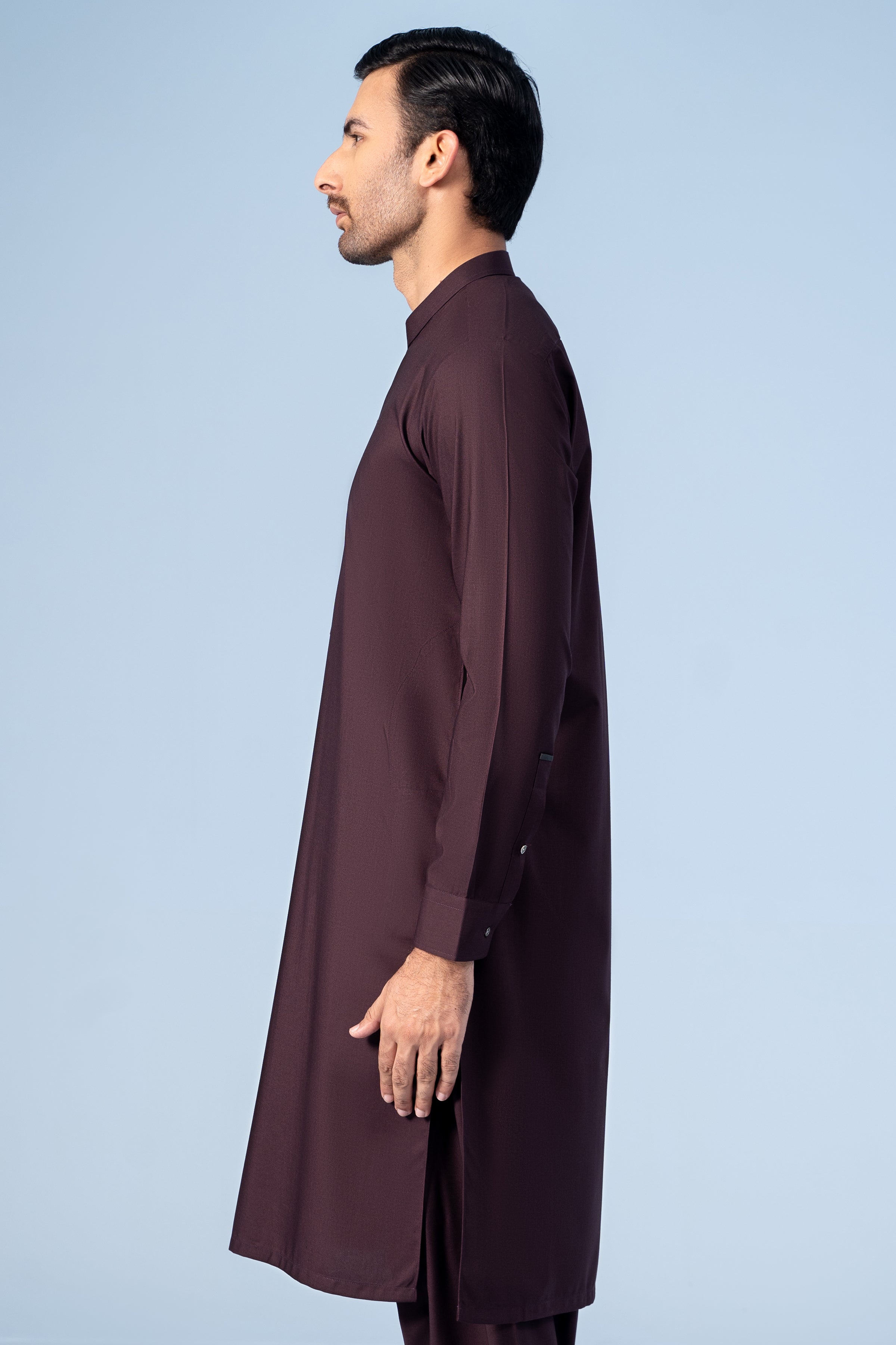SHALWAR KAMEEZ DARK MAROON - Charcoal Clothing