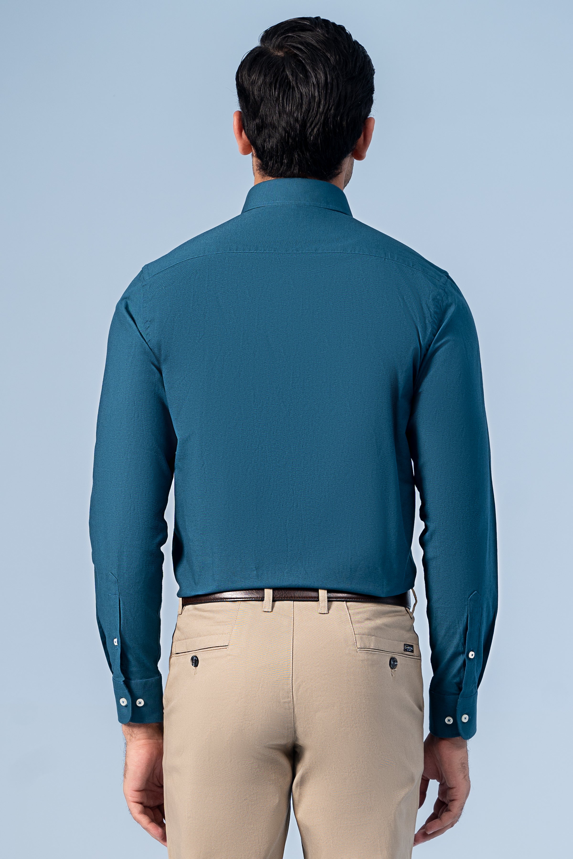 SEMI CASUAL SHIRT GREEN - Charcoal Clothing