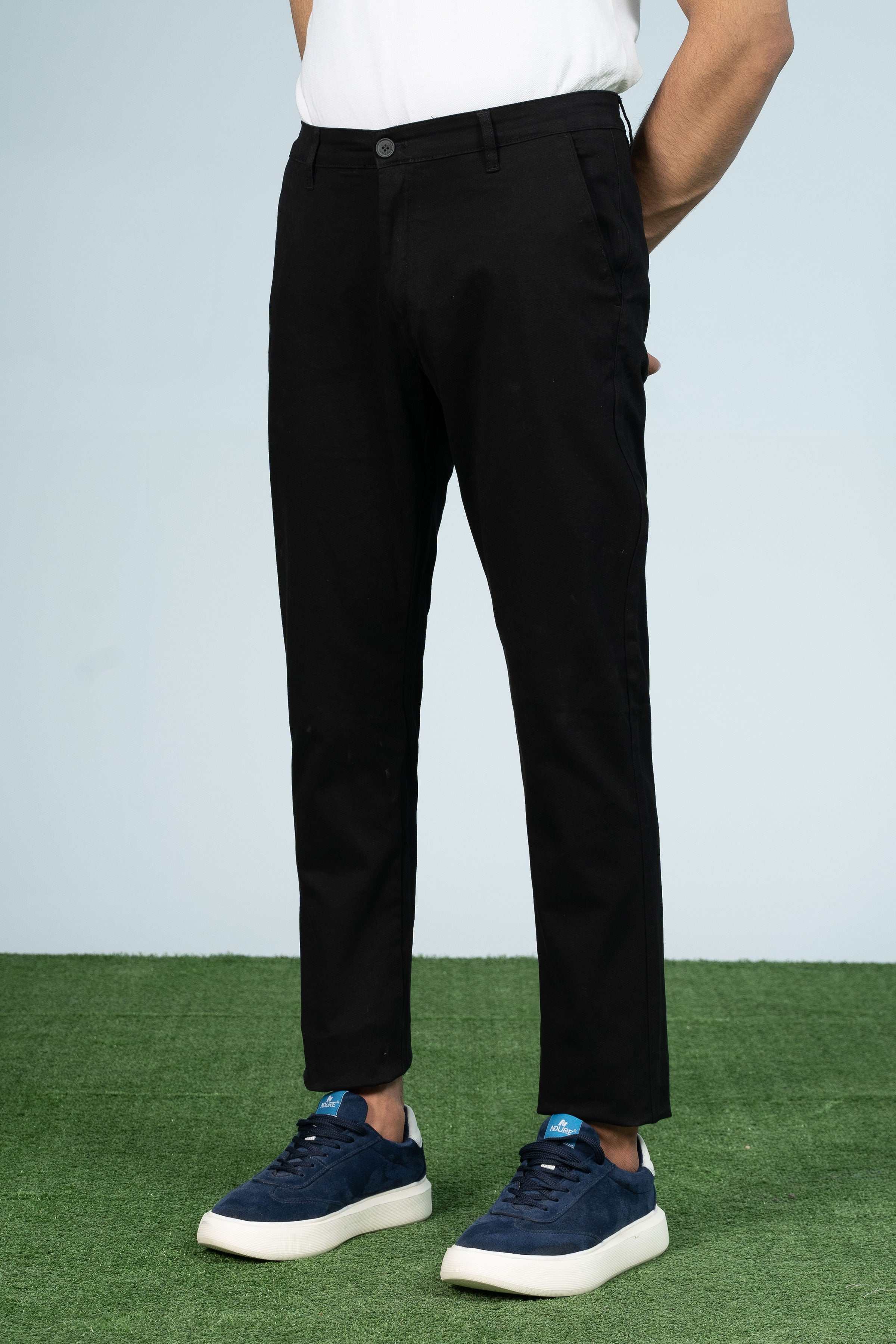 CASUAL PANT CROSS POCKET BLACK - Charcoal Clothing