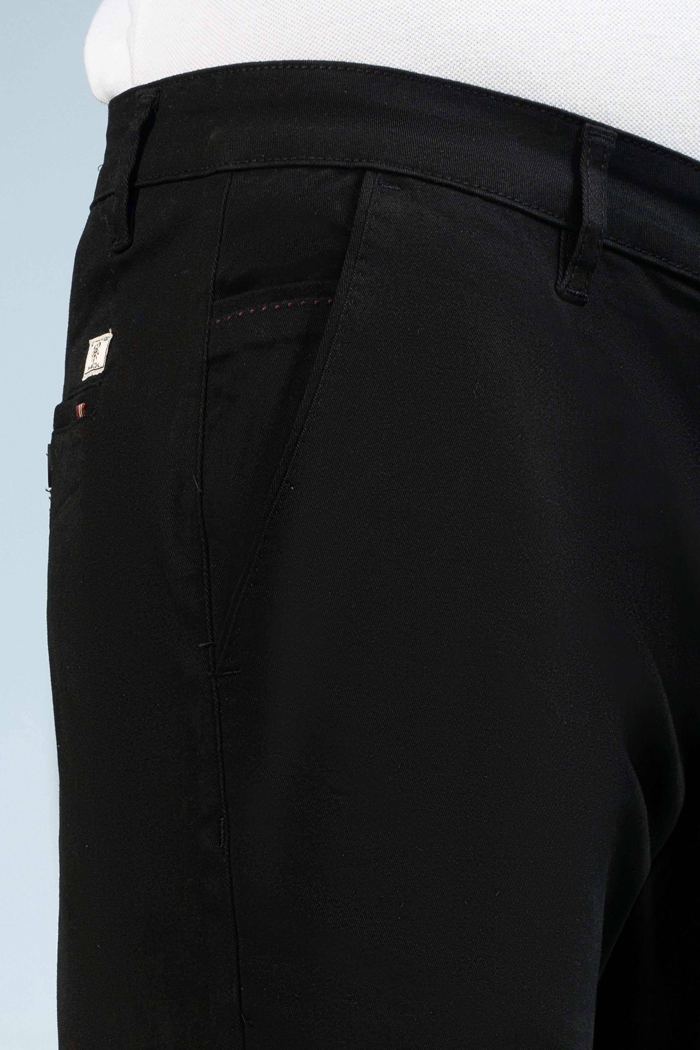 CASUAL PANT CROSS POCKET BLACK - Charcoal Clothing