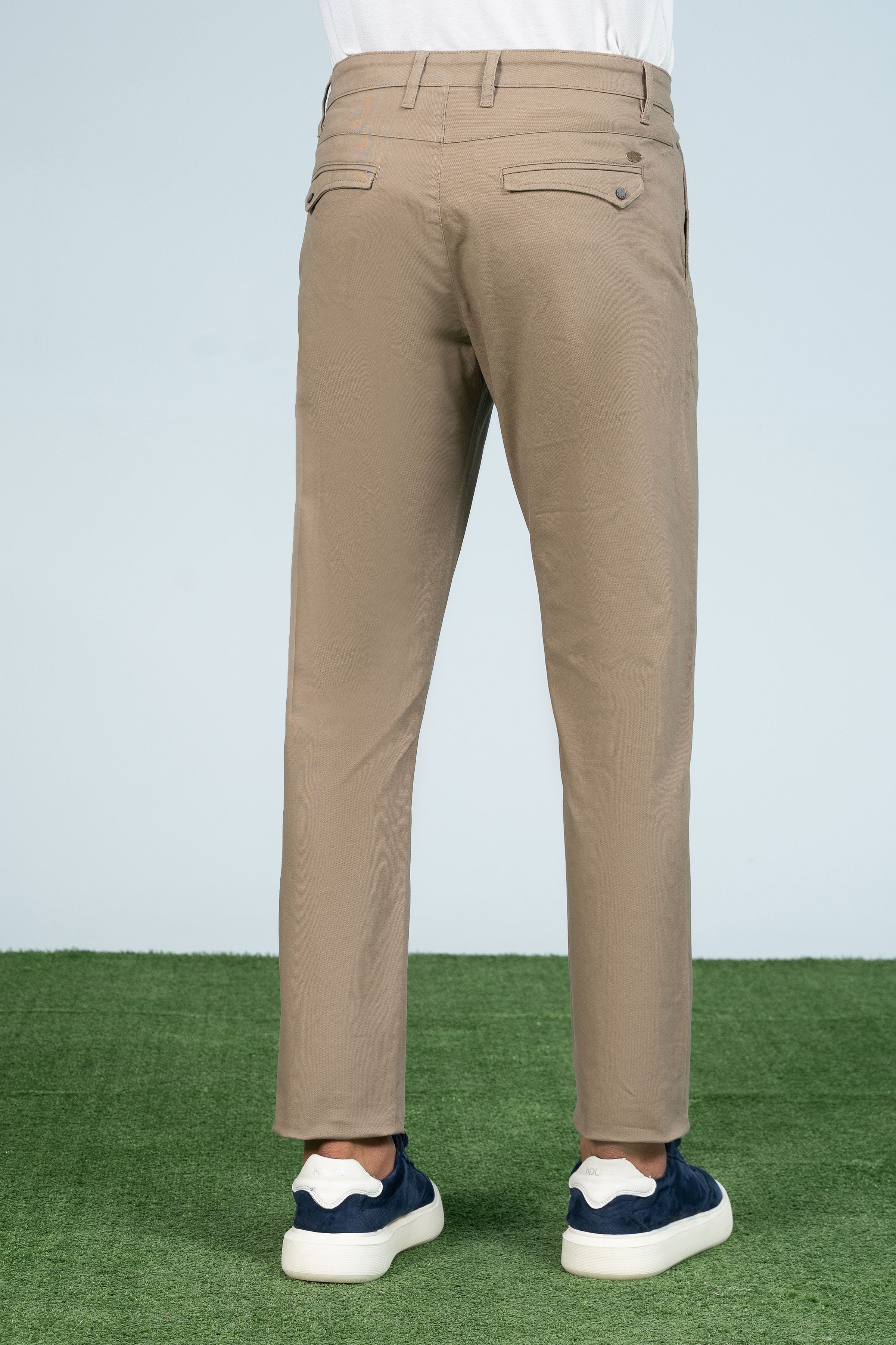 CROSS POCKET CASUAL PANT LIGHT BROWN - Charcoal Clothing