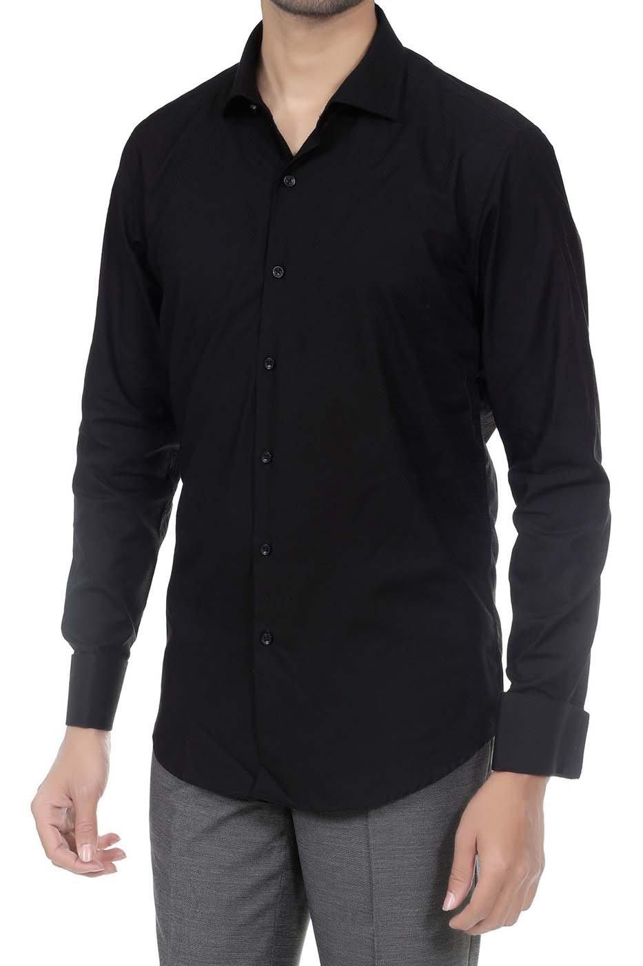 Dress Shirt Black at Charcoal Clothing