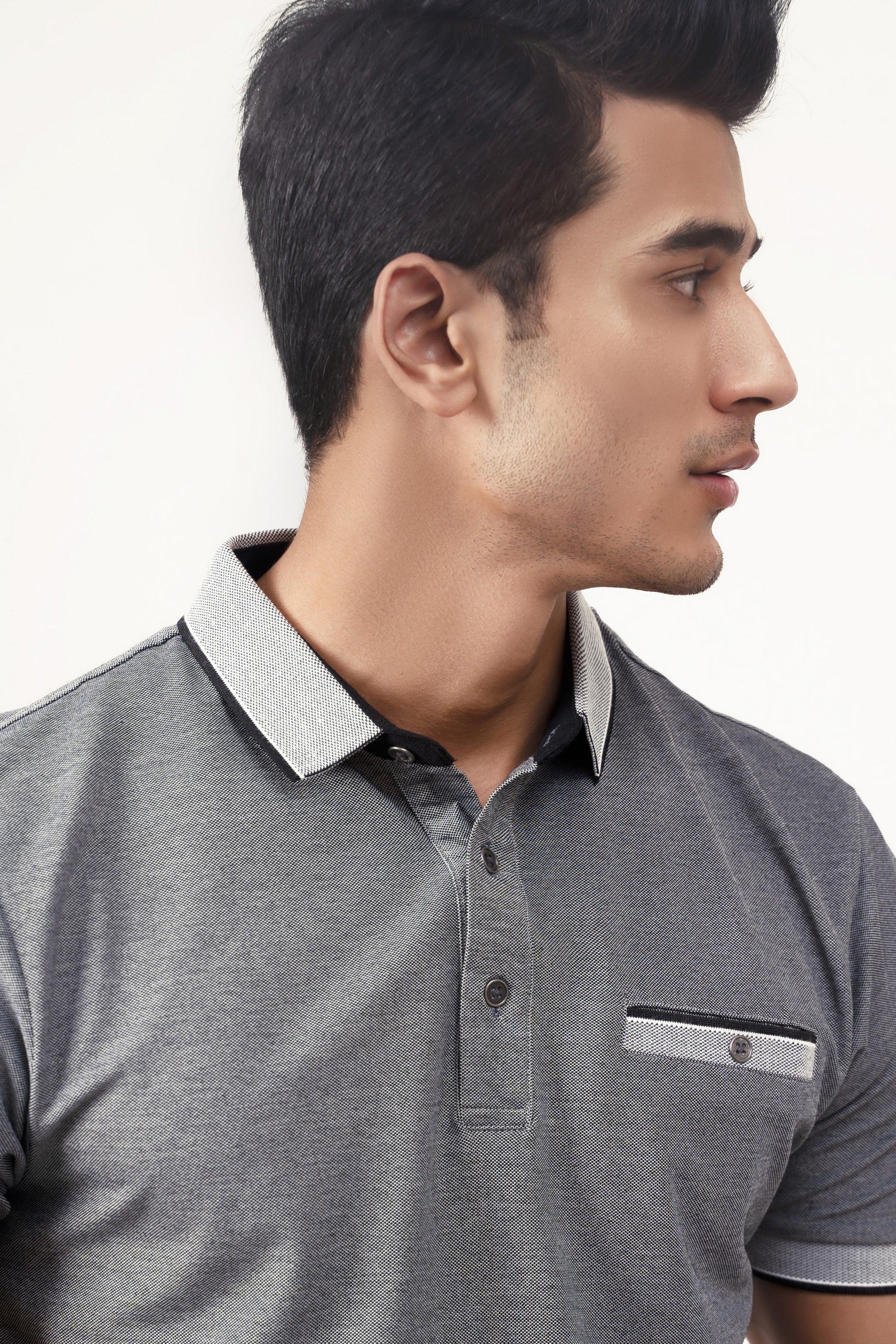 EXCLUSIVE POLO GREY at Charcoal Clothing