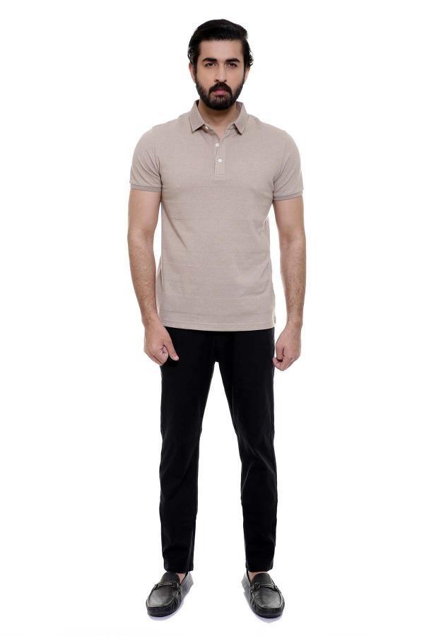 EXCLUSIVE T SHIRT LIGHT BROWN at Charcoal Clothing