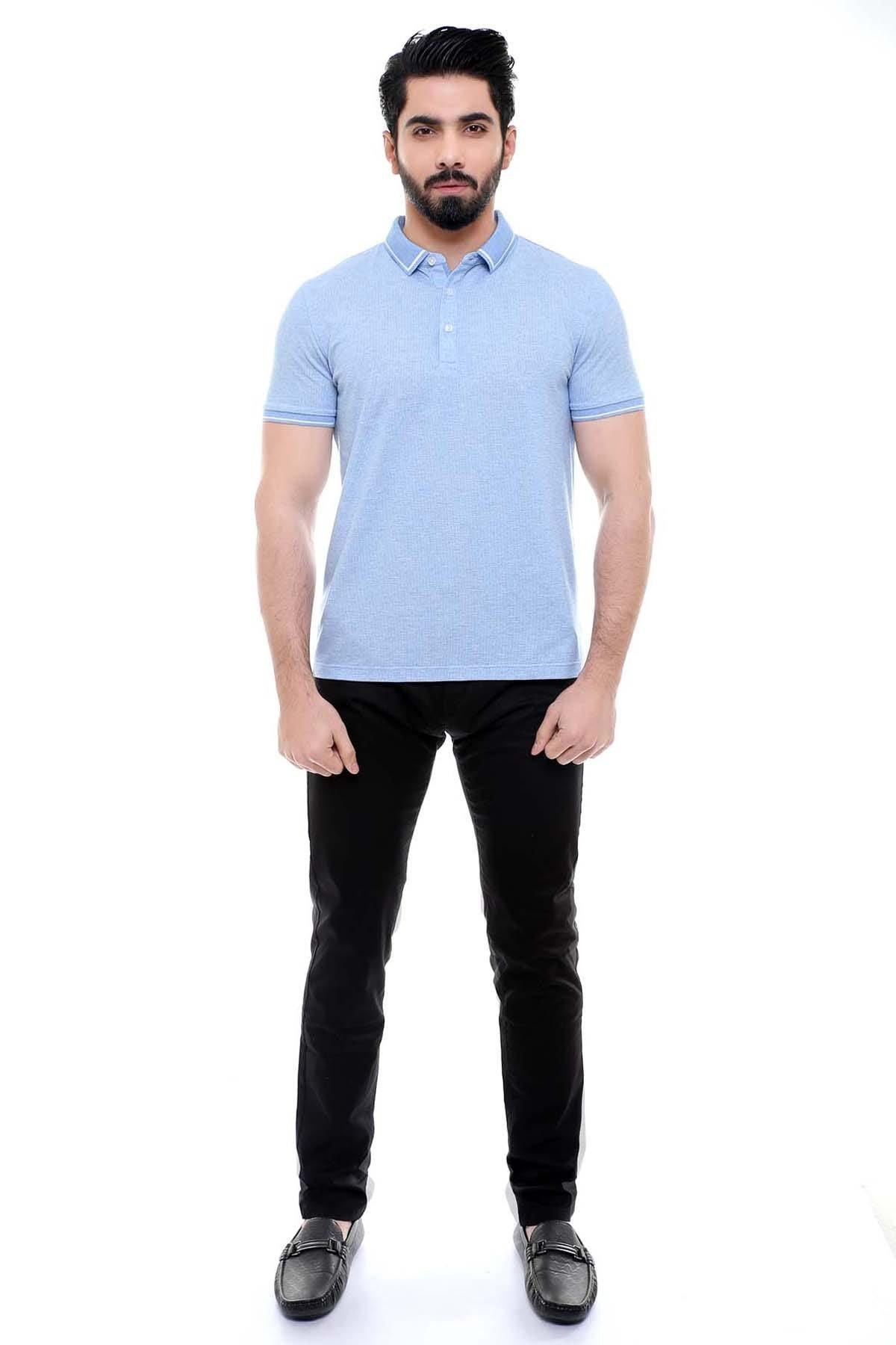 EXCLUSIVE T SHIRT SKY BLUE at Charcoal Clothing