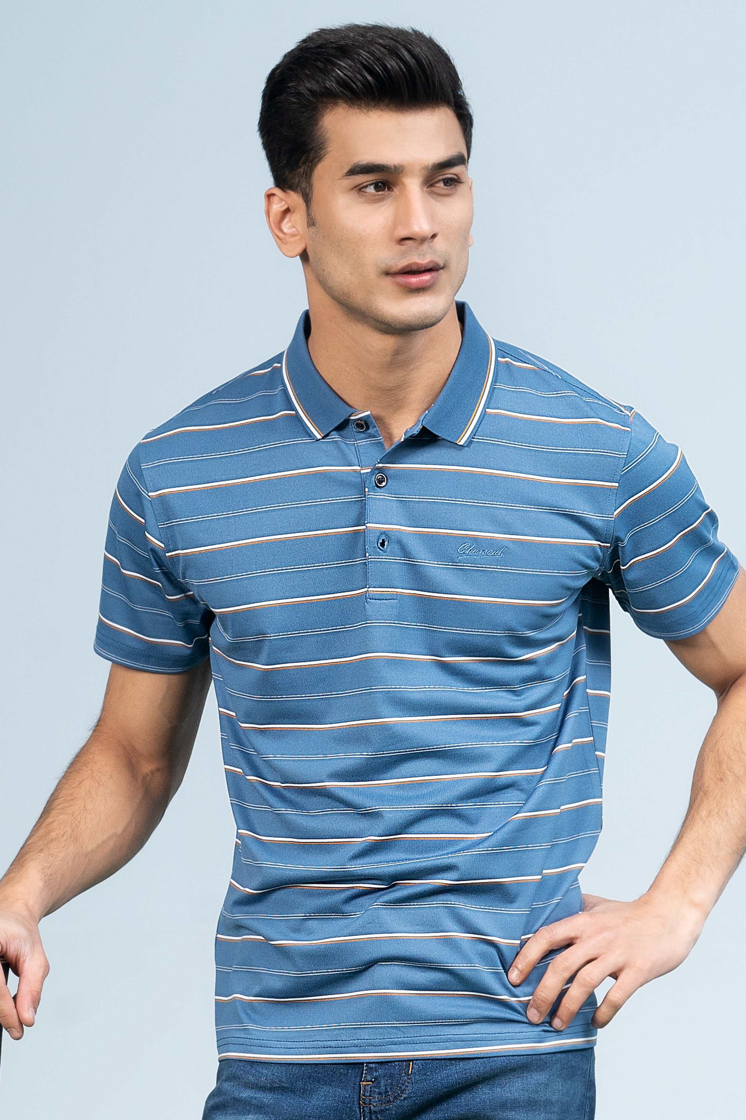EXECUTIVE ICONIC POLO BLUE at Charcoal Clothing