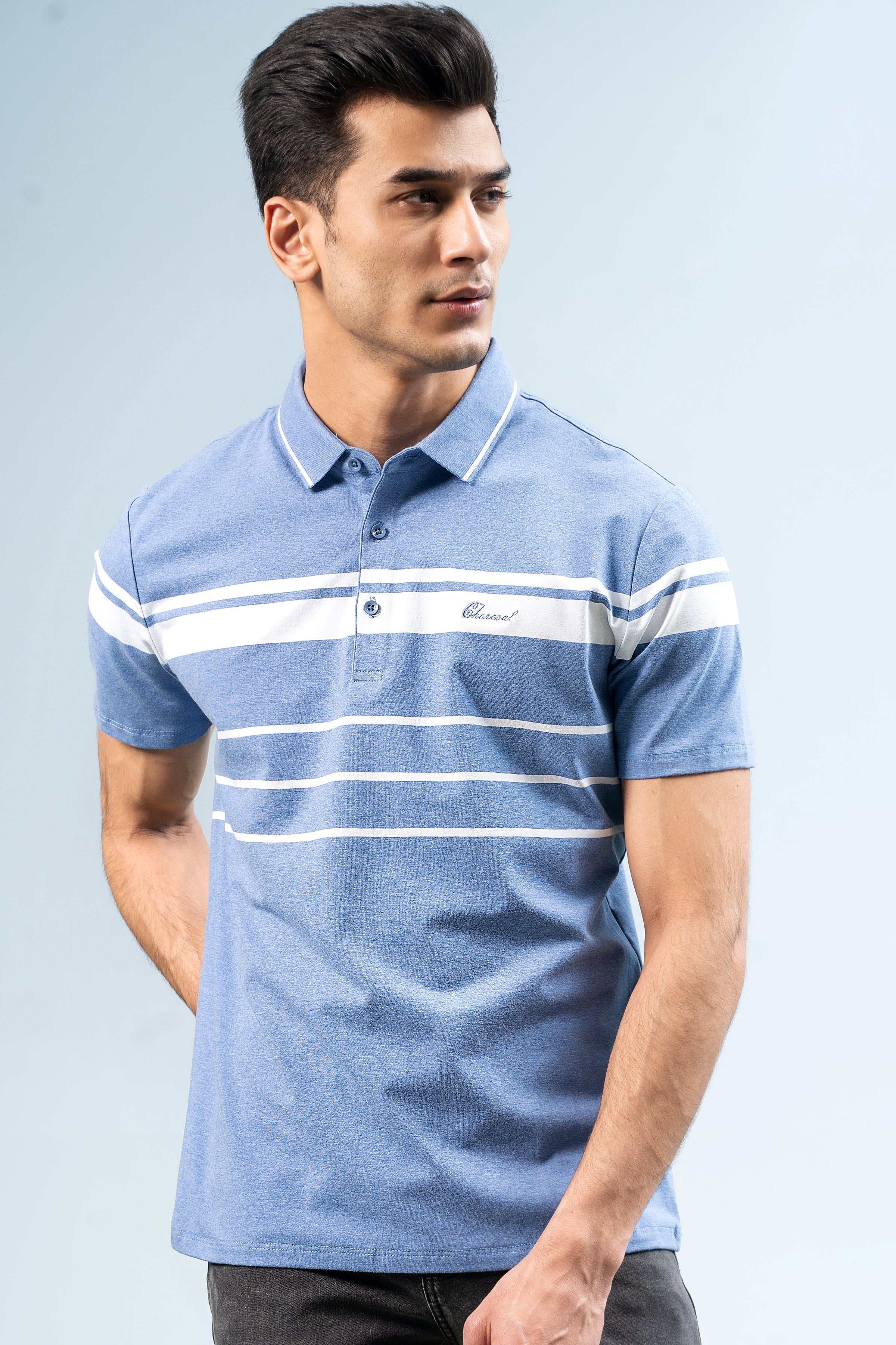 EXECUTIVE ICONIC POLO BLUE at Charcoal Clothing