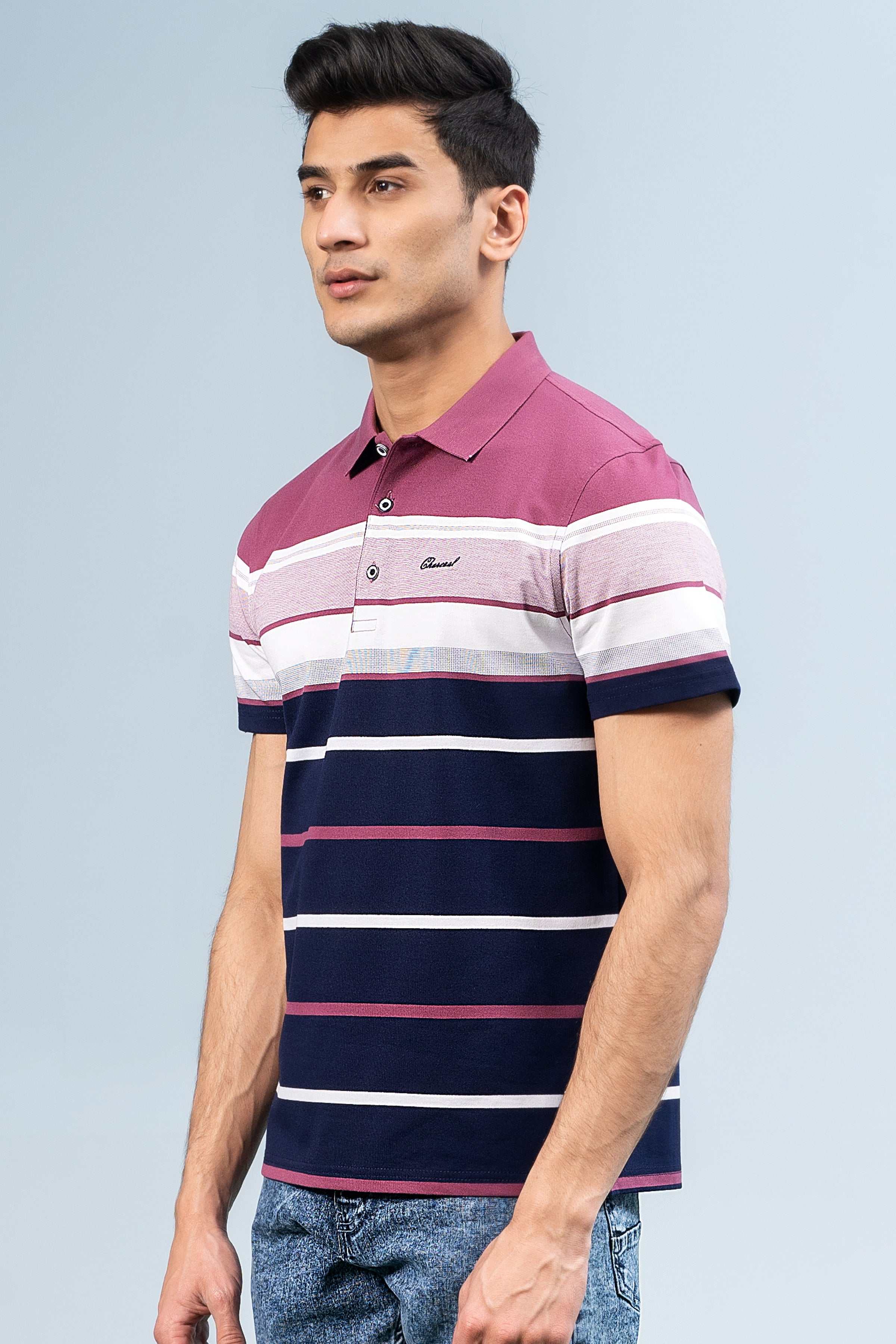 EXECUTIVE ICONIC POLO EARTH RED at Charcoal Clothing