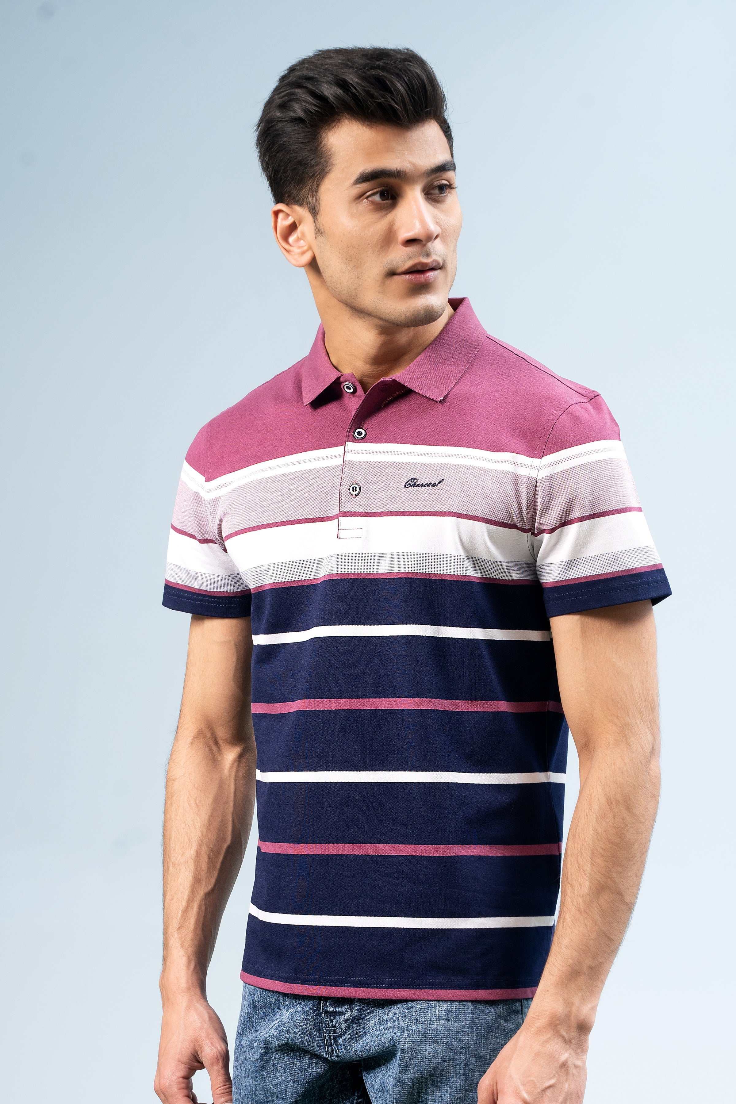 EXECUTIVE ICONIC POLO EARTH RED at Charcoal Clothing