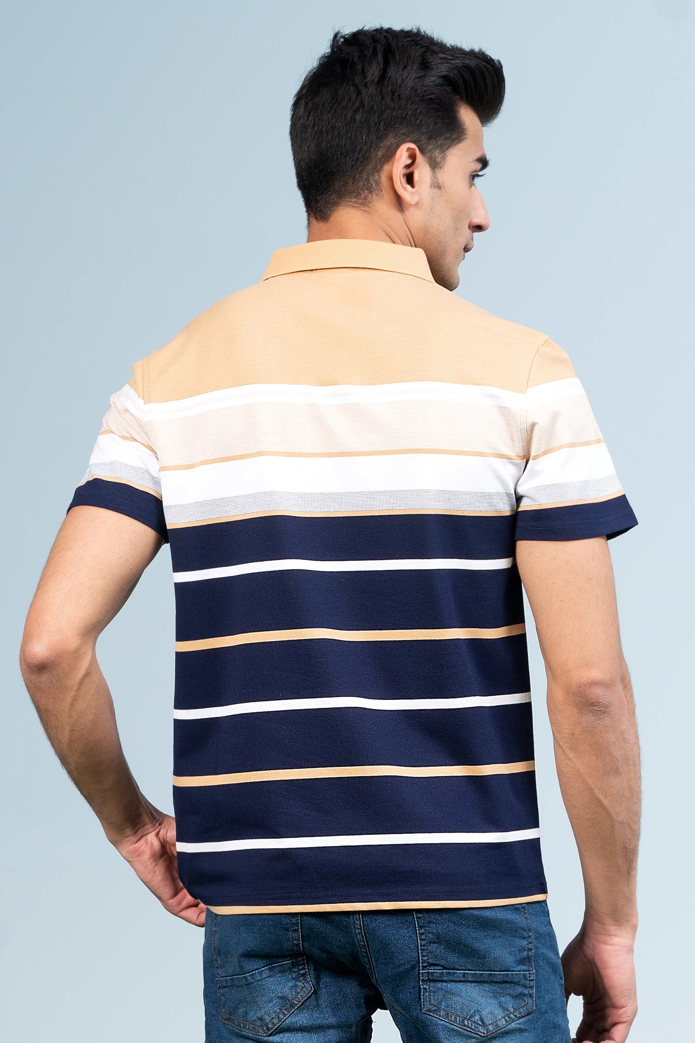 EXECUTIVE ICONIC POLO KHAKI at Charcoal Clothing