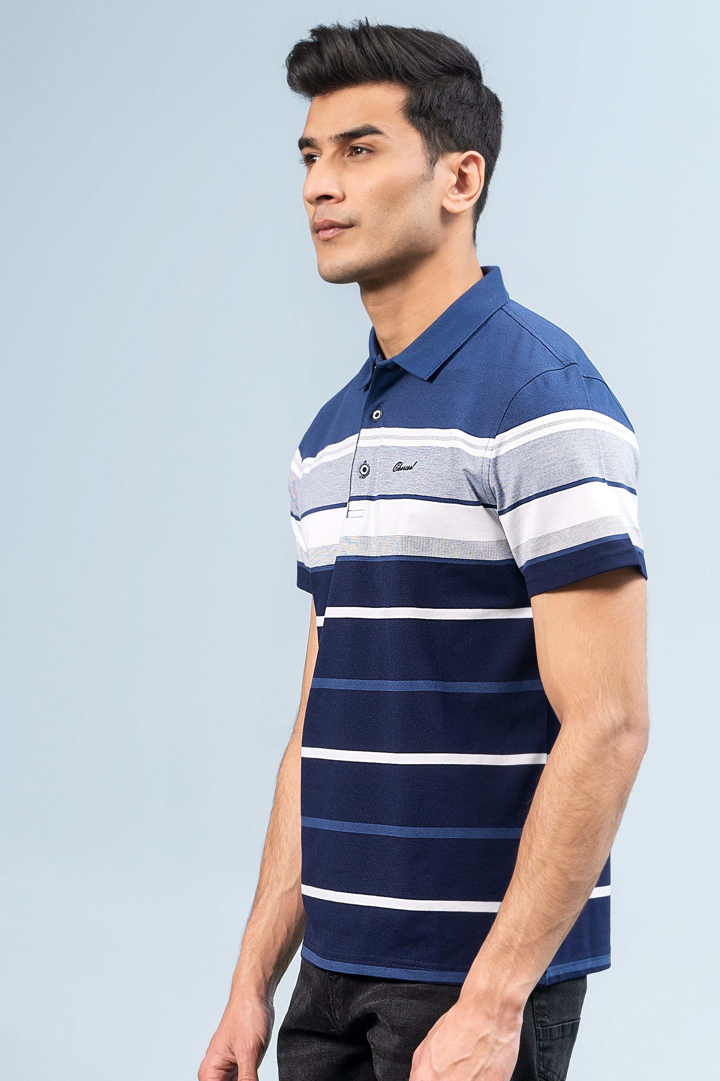 EXECUTIVE ICONIC POLO NAVY at Charcoal Clothing