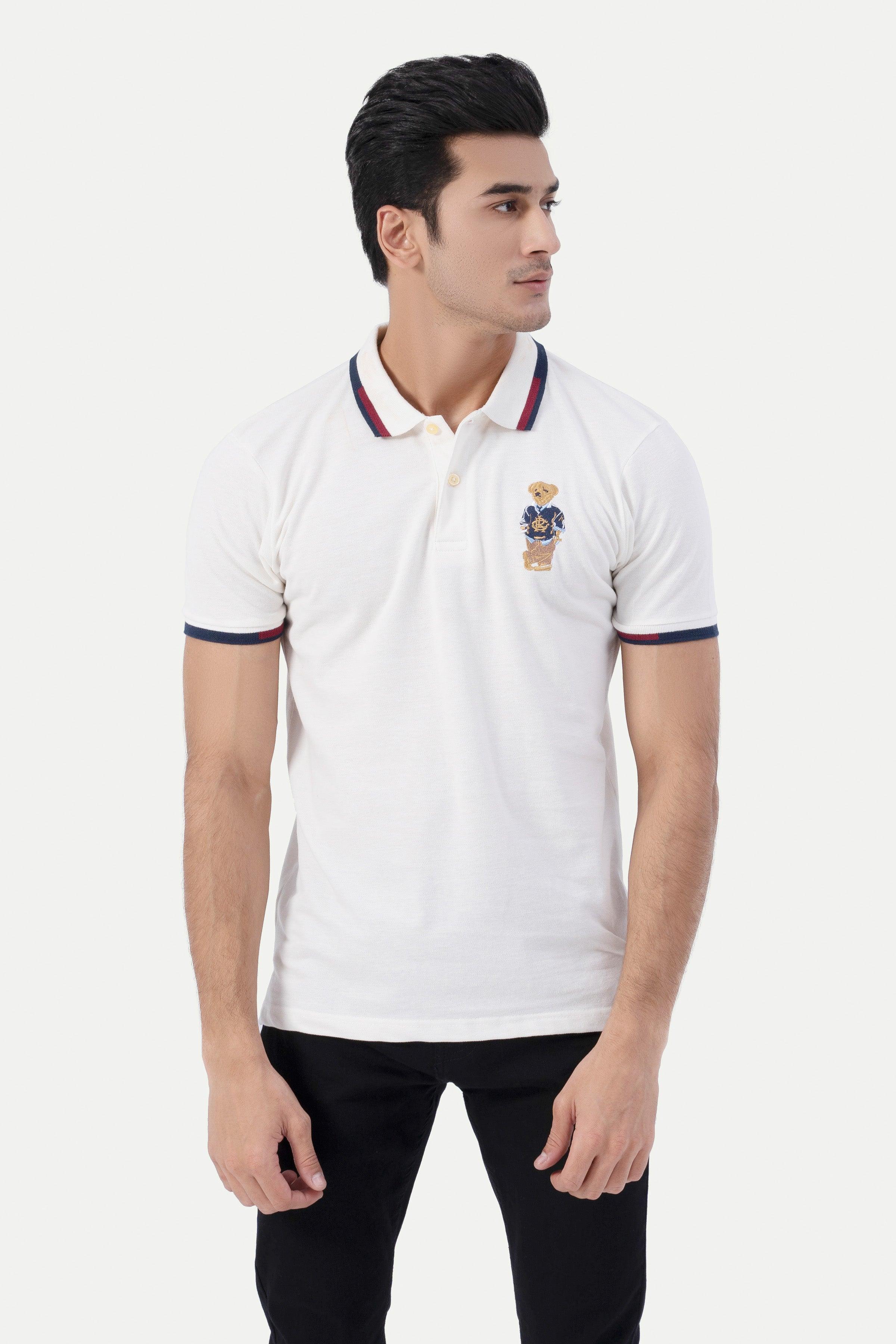 FASHION POLO WHITE at Charcoal Clothing