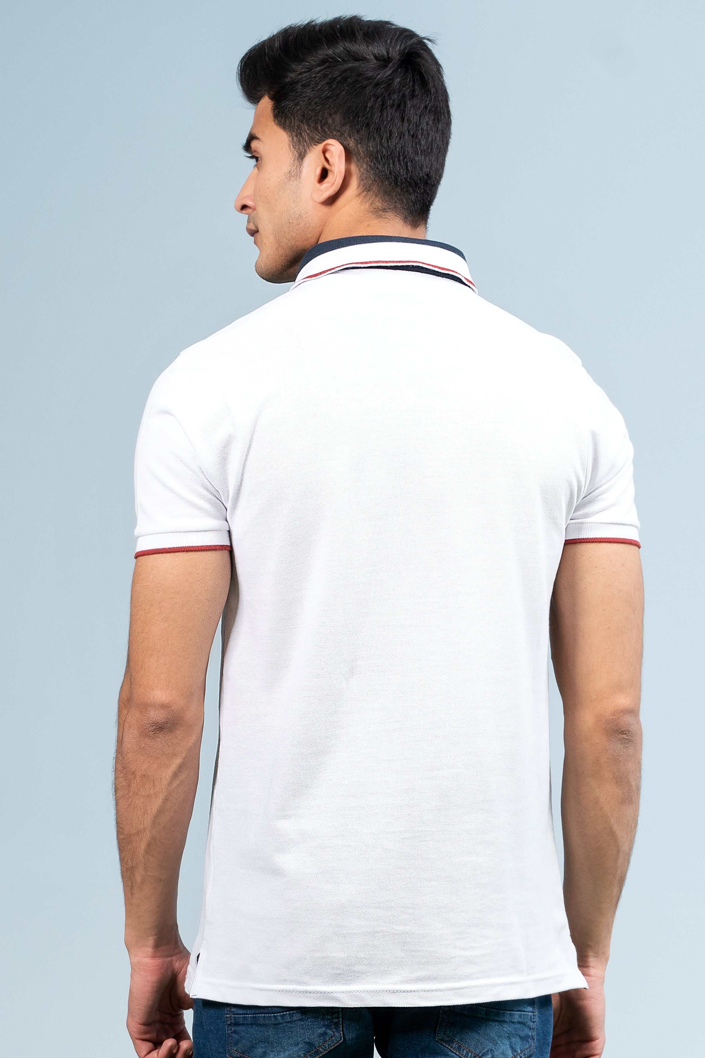 FASHION POLO WHITE at Charcoal Clothing