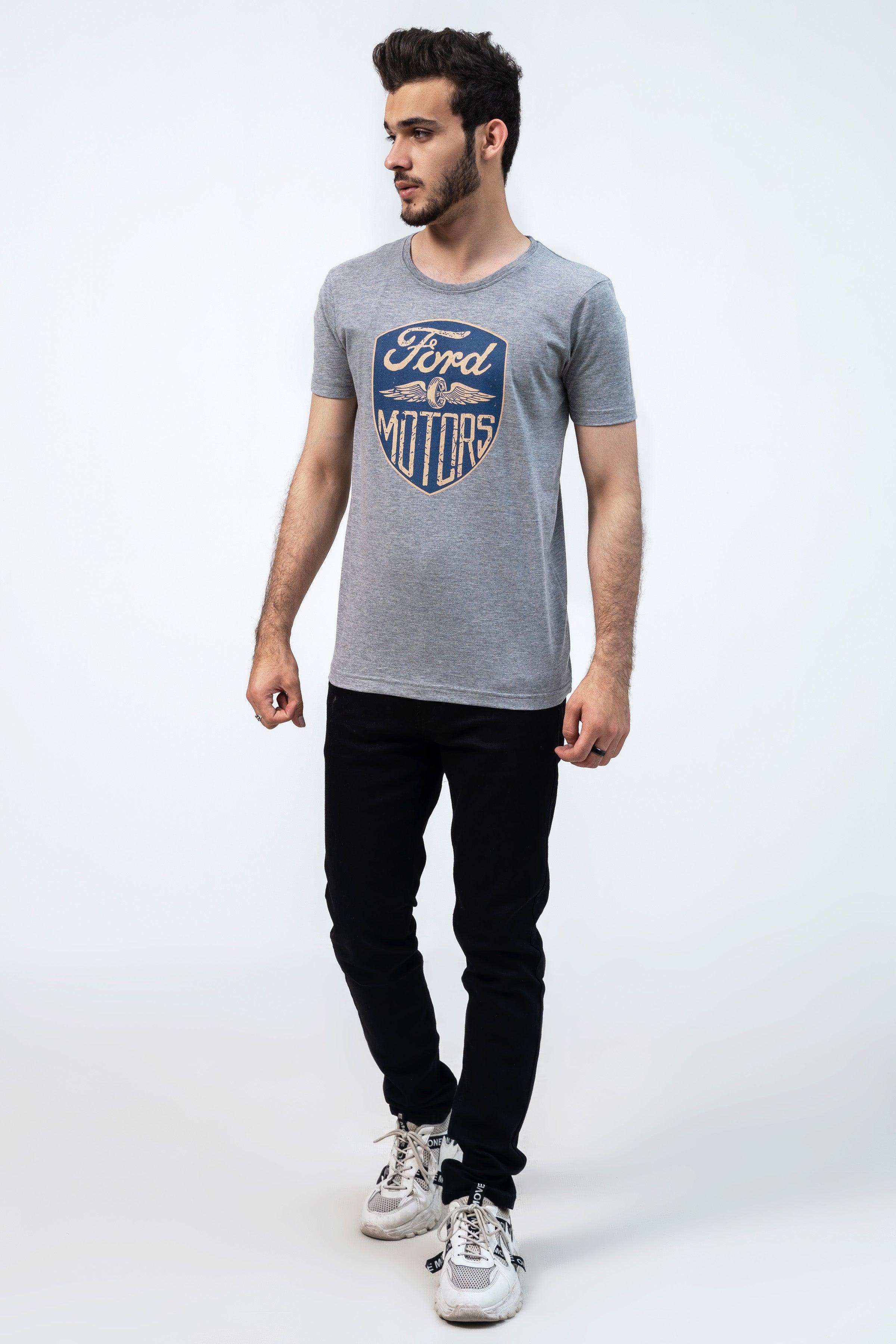 FORD GRAPHIC T SHIRT HYDER GREY at Charcoal Clothing