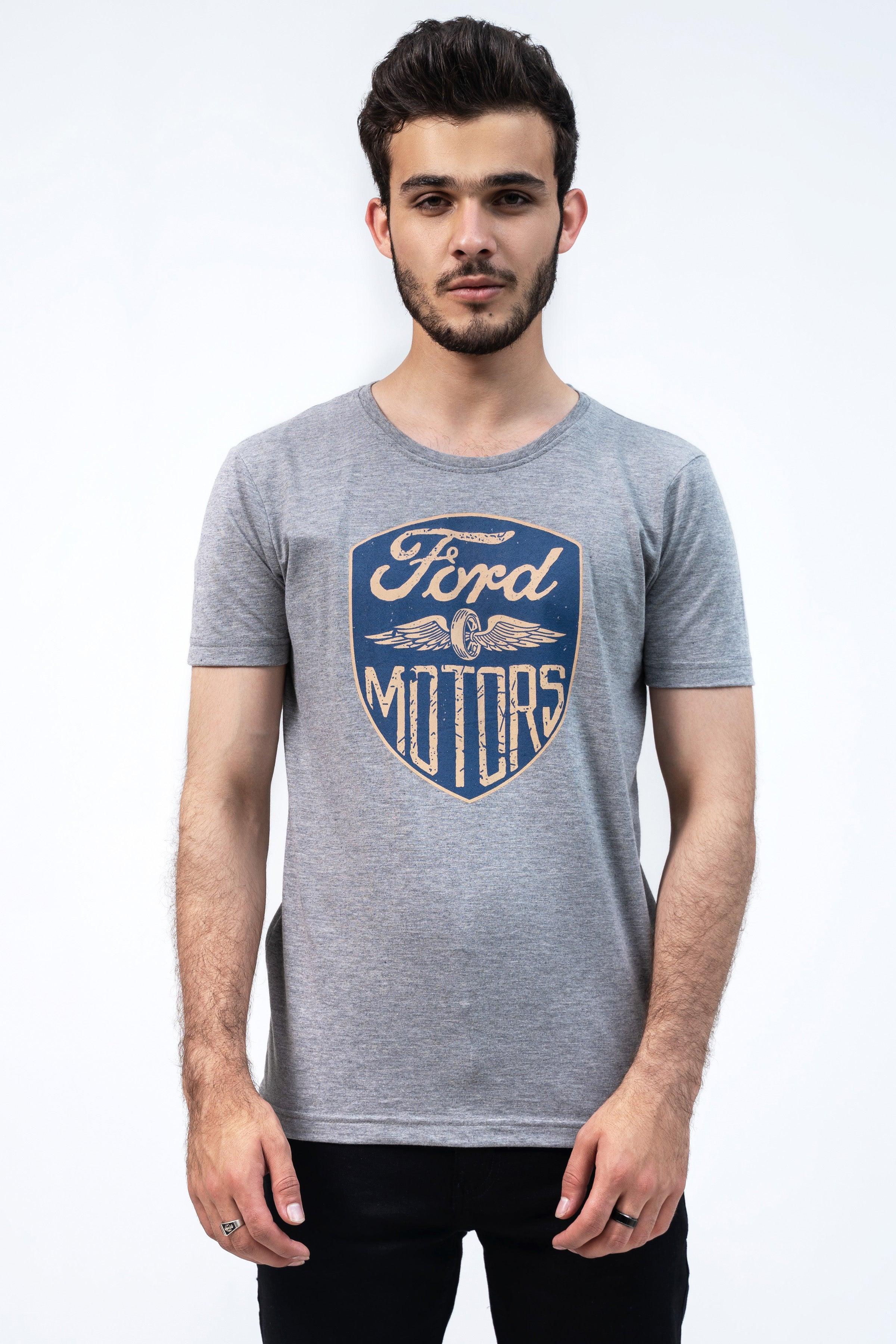 FORD GRAPHIC T SHIRT HYDER GREY at Charcoal Clothing