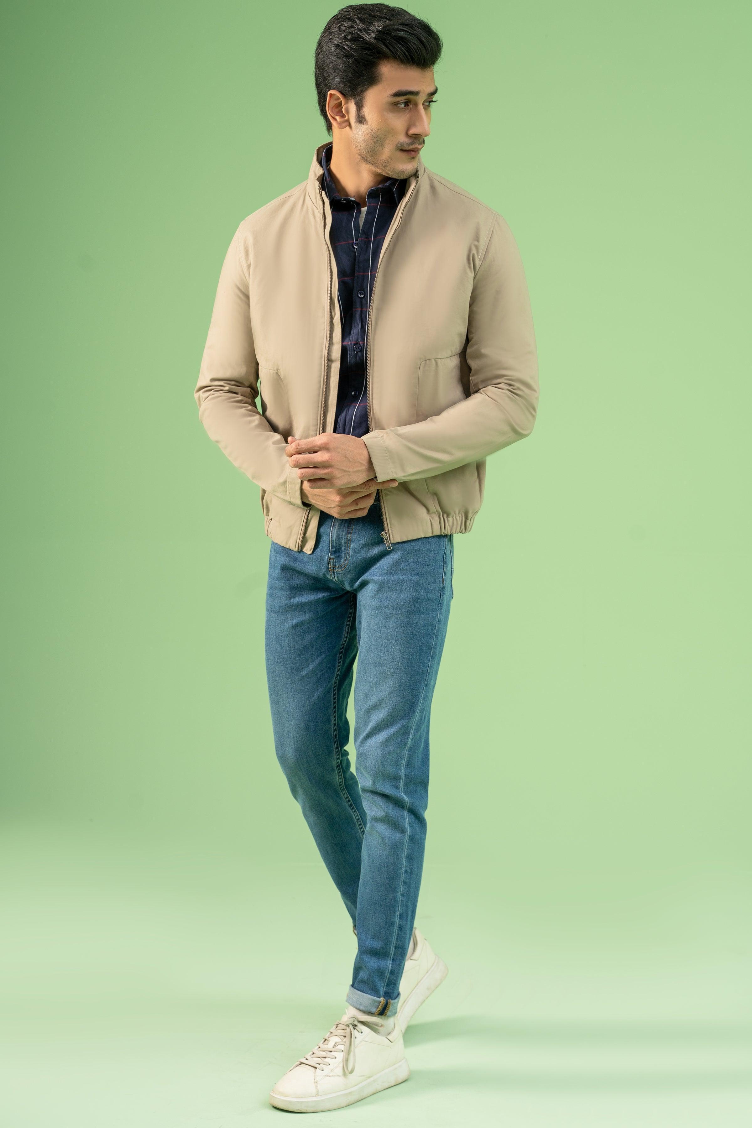 Khaki cotton clearance jacket