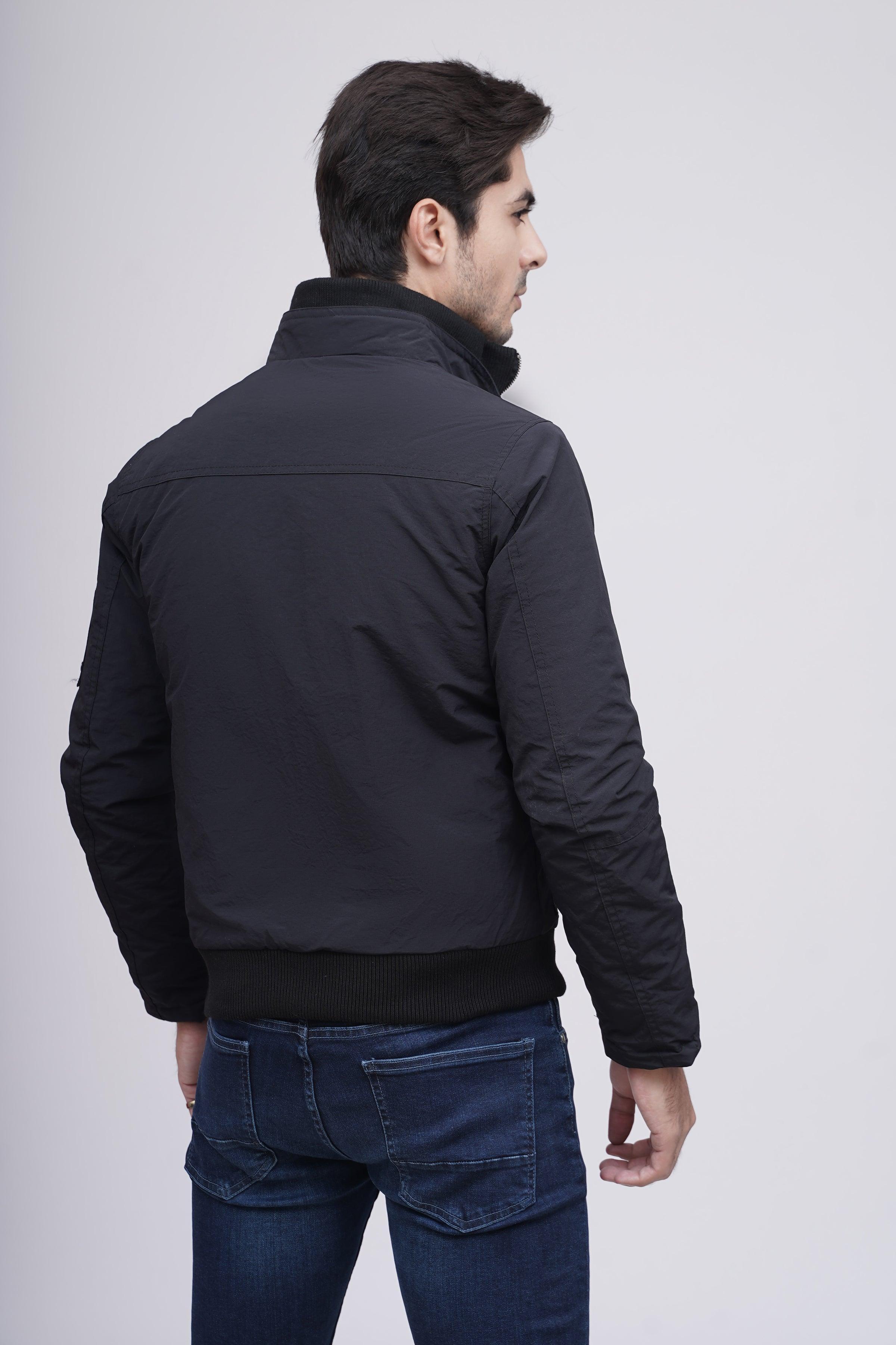 JACKET DOUBLE POCKET F/S BLACK at Charcoal Clothing