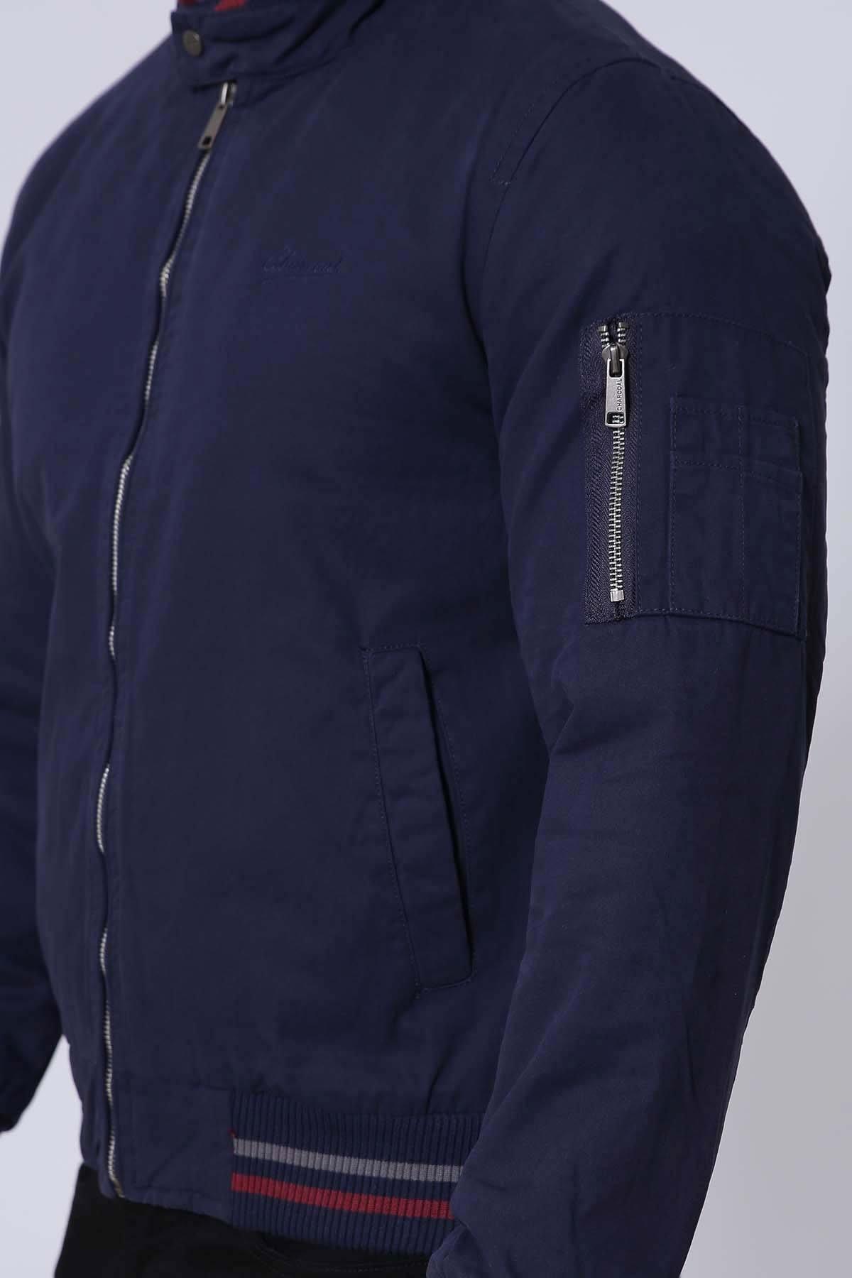 JACKET FULL SLEEVE NAVY at Charcoal Clothing