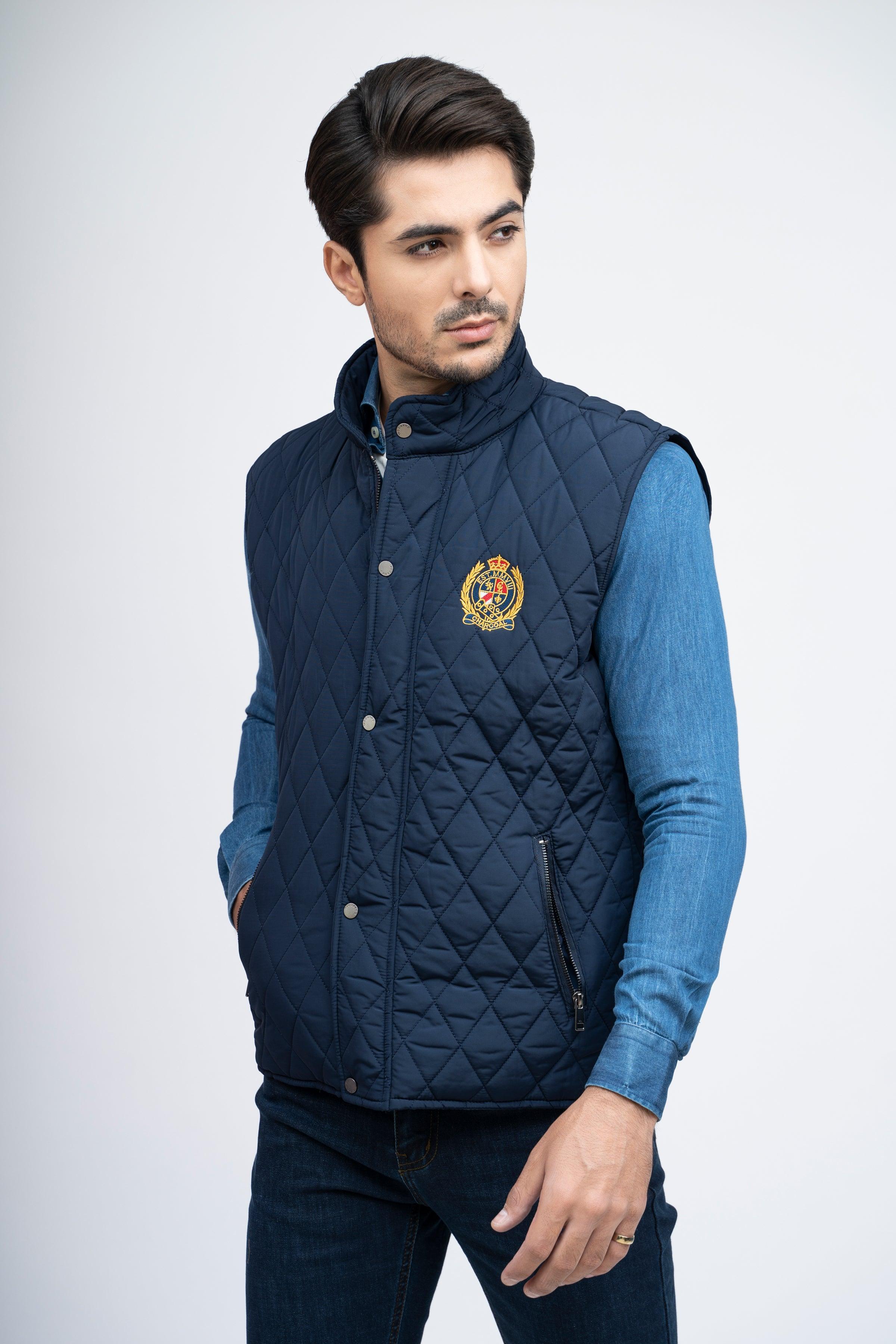 JACKET S/L NAVY at Charcoal Clothing