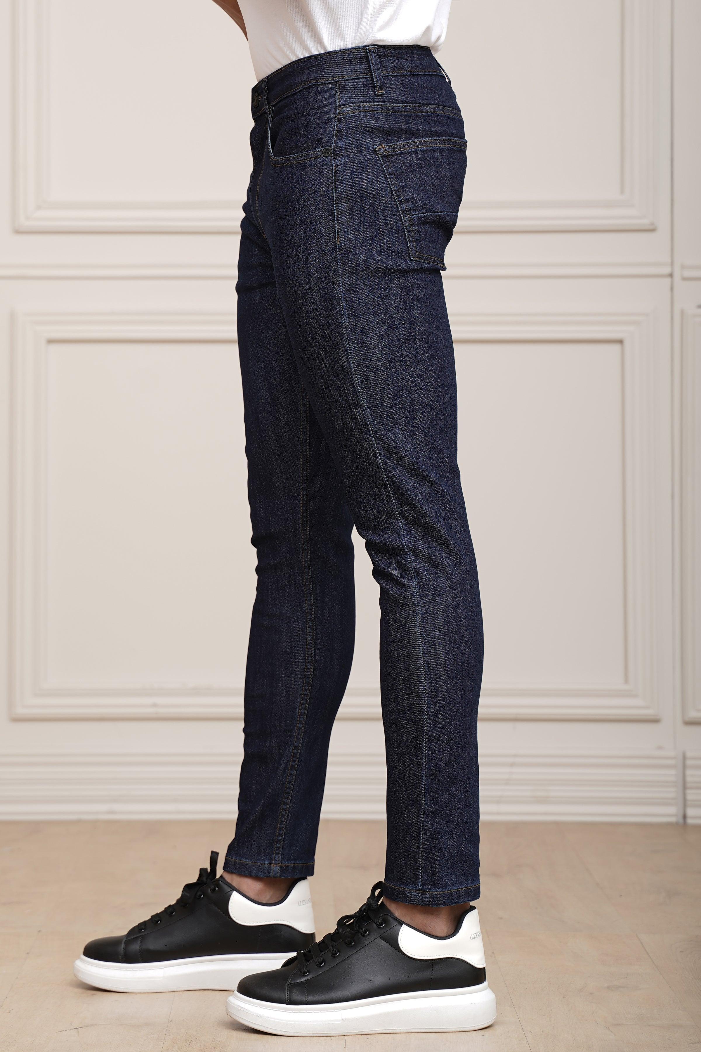 JEAN SKINY LEG NAVY BLUE at Charcoal Clothing