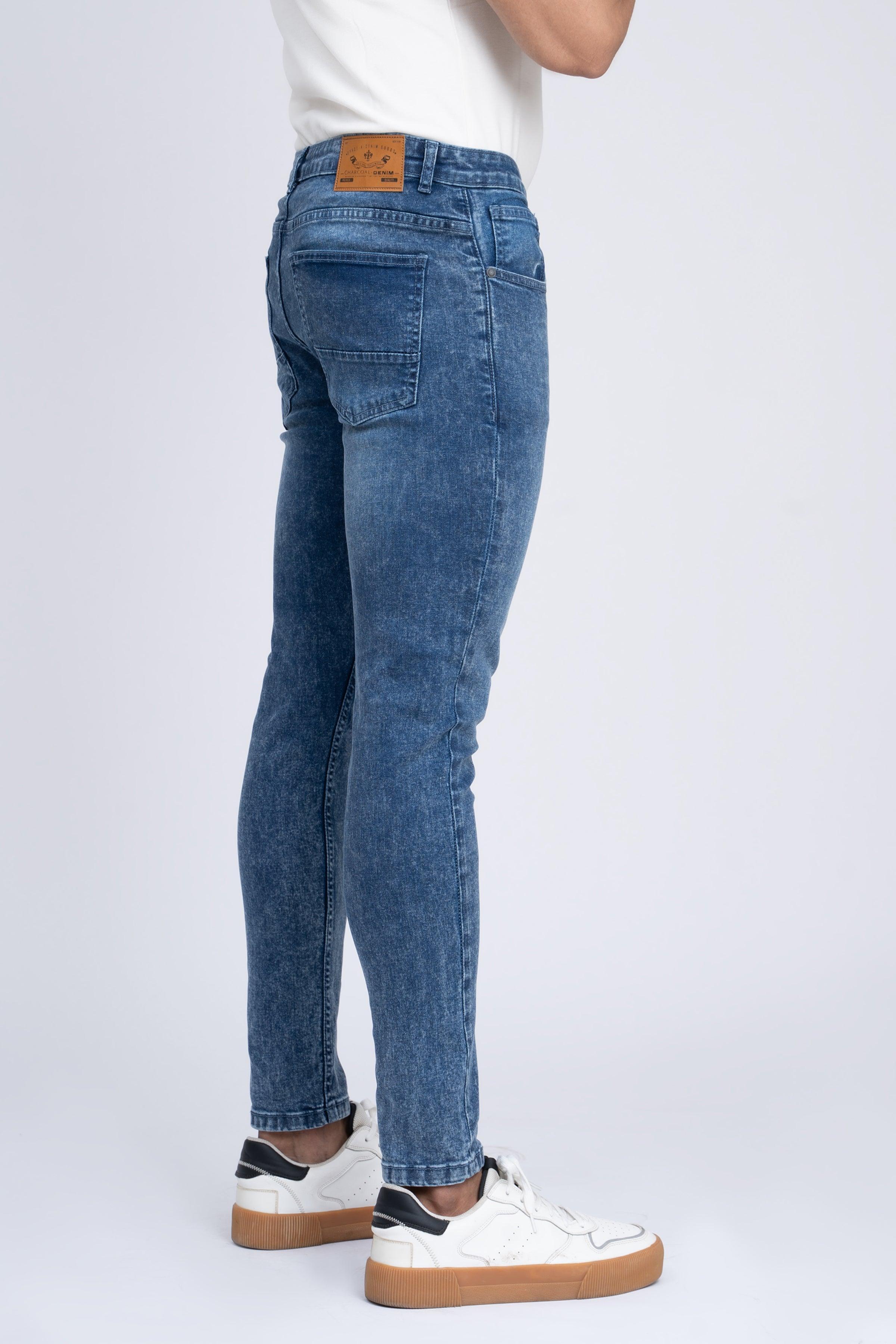 JEAN SKINYY LEG MID BLUE at Charcoal Clothing