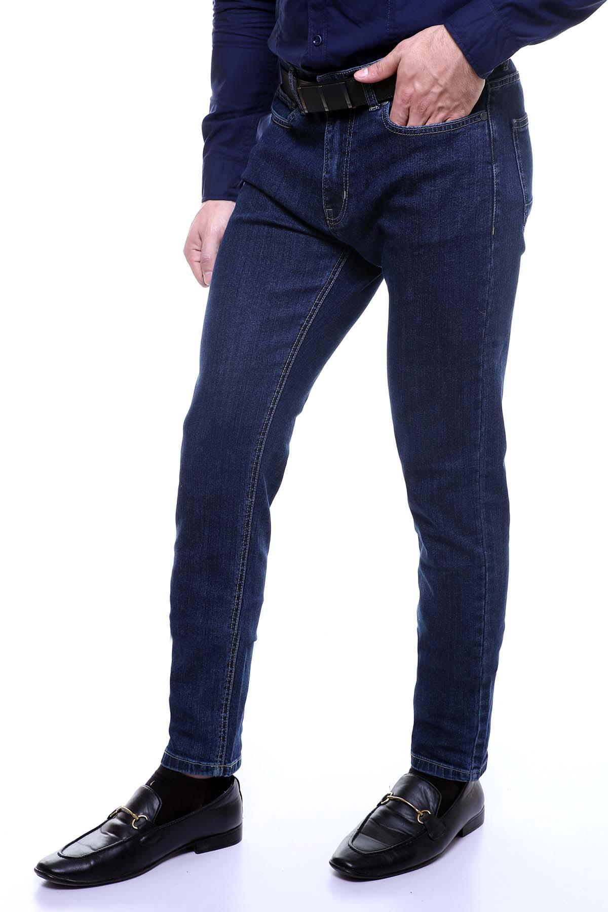 JEAN SLIM FIT MID BLUE at Charcoal Clothing