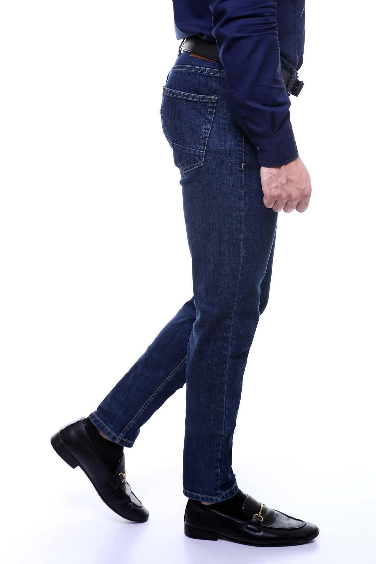 JEAN SLIM FIT MID BLUE at Charcoal Clothing