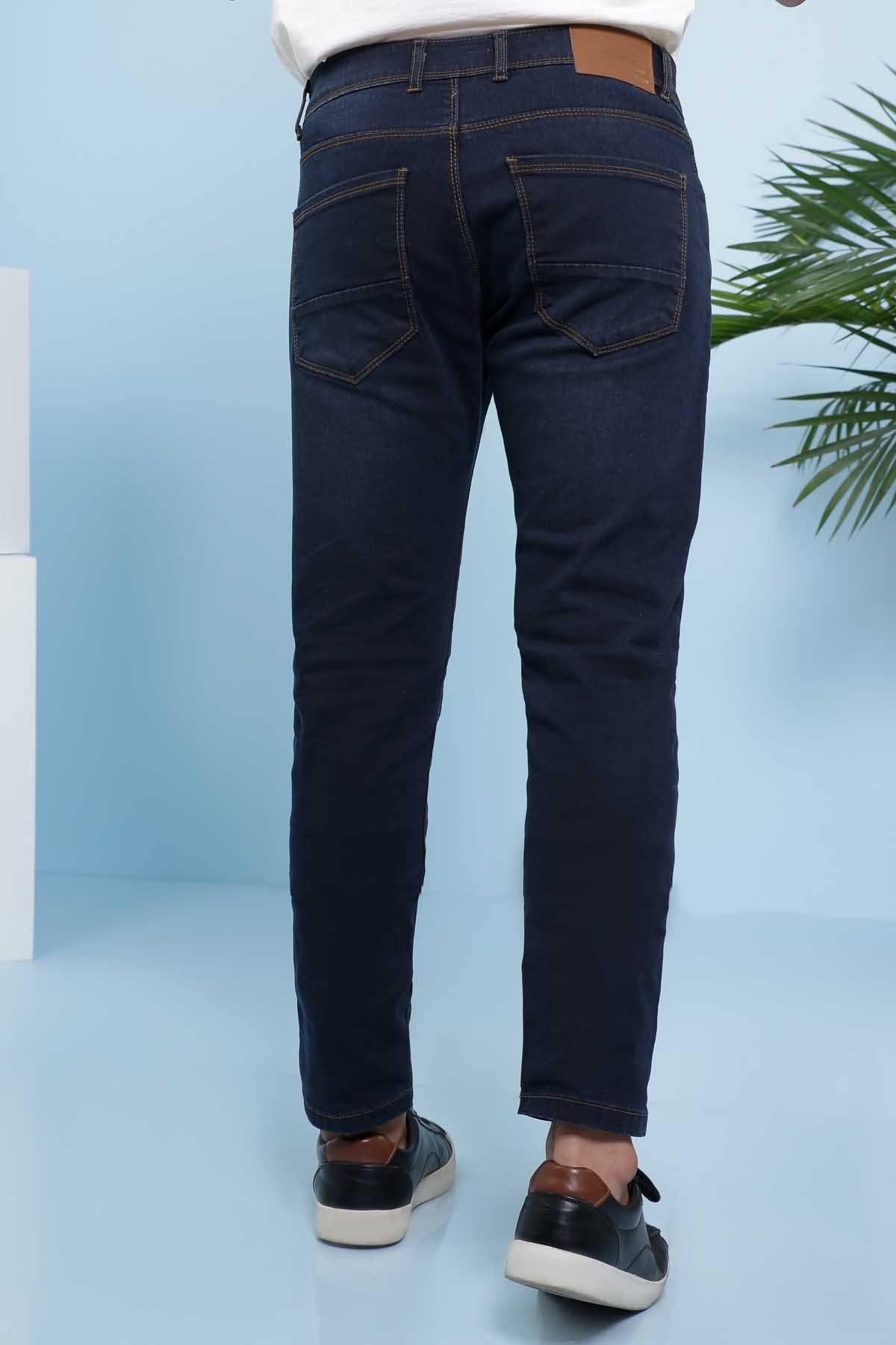JEAN SLIM FIT MID NAVY at Charcoal Clothing