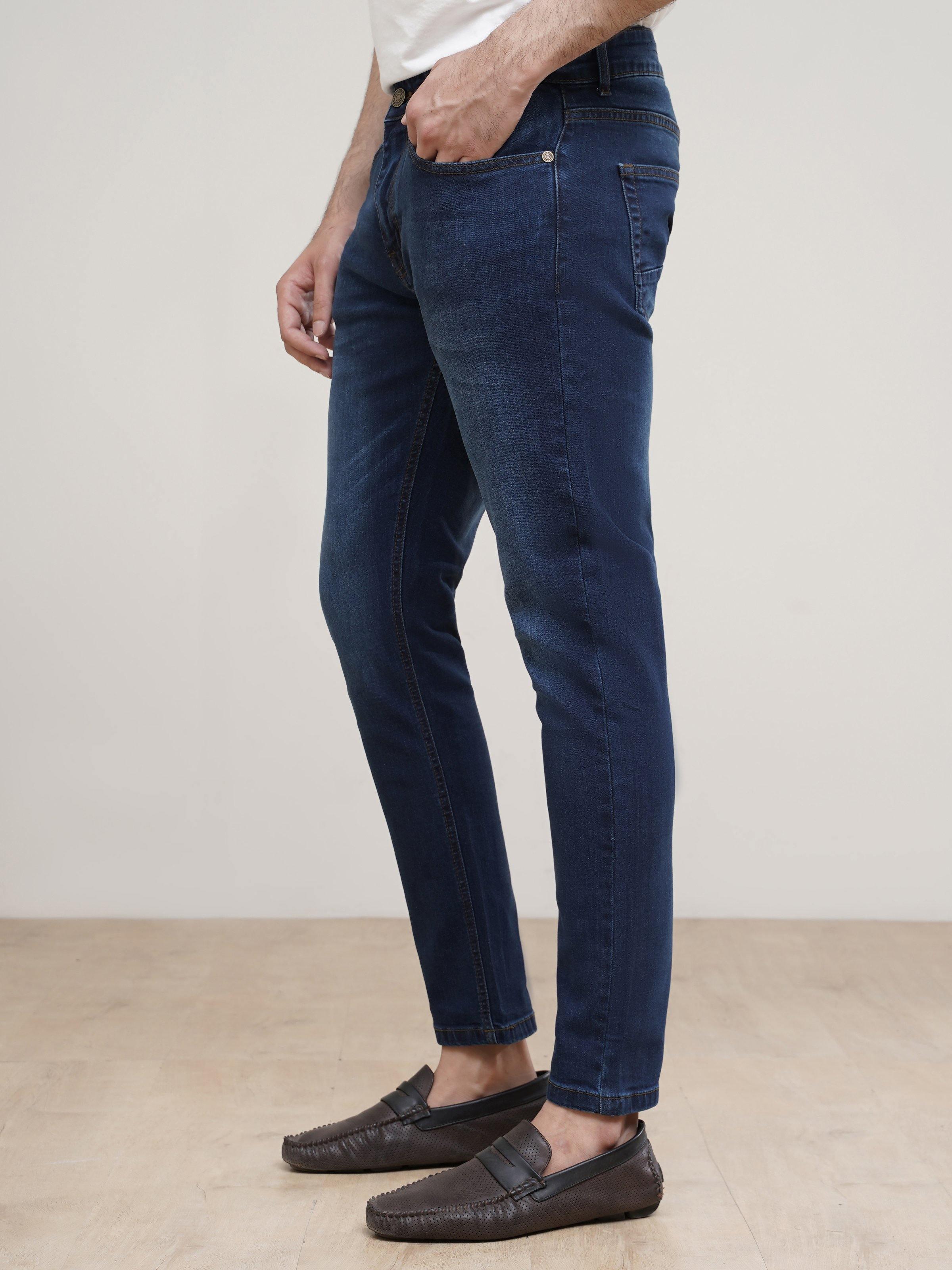 JEANS MID BLUE at Charcoal Clothing