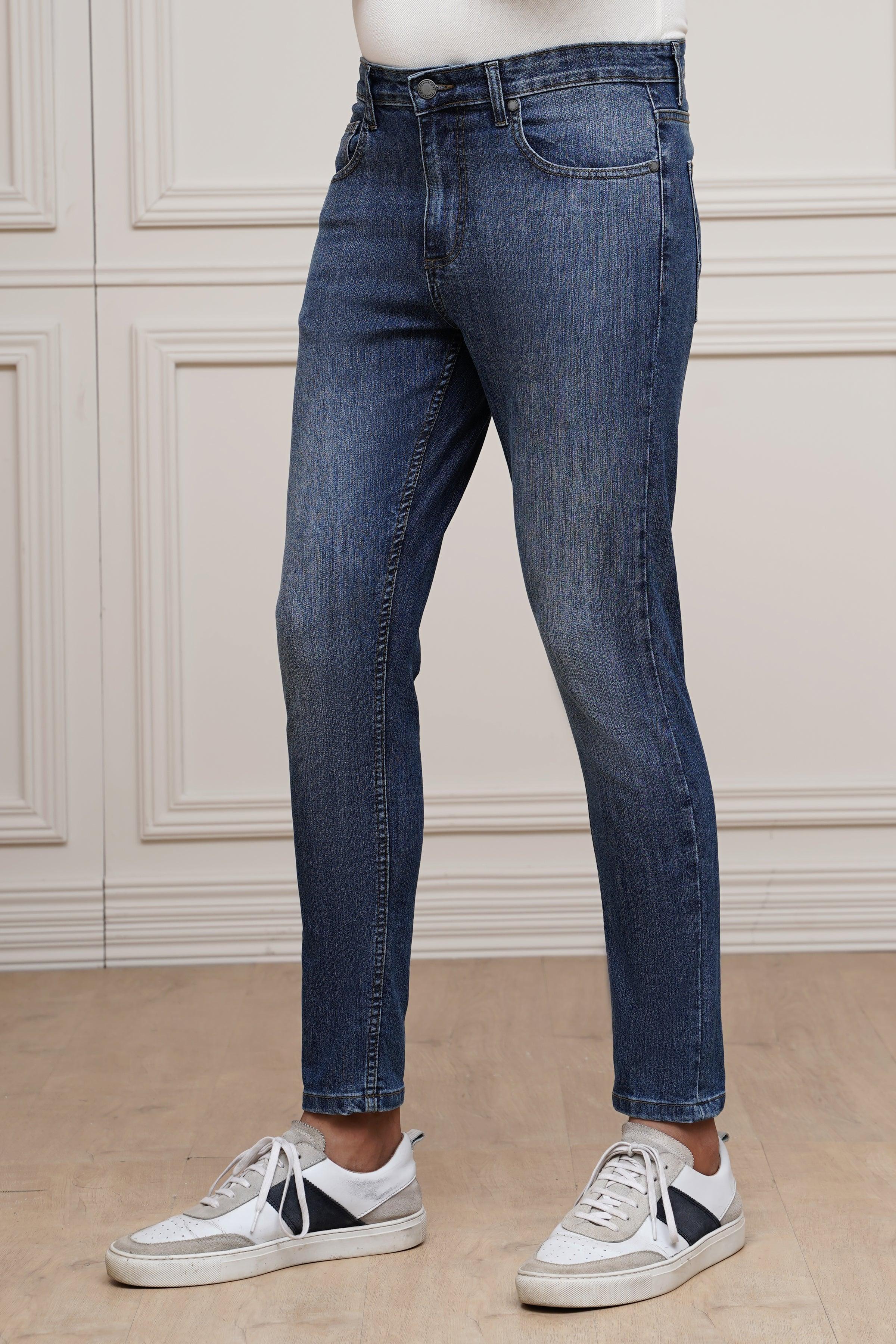 JEANS SKINNY LEG LIGHT BLUE at Charcoal Clothing