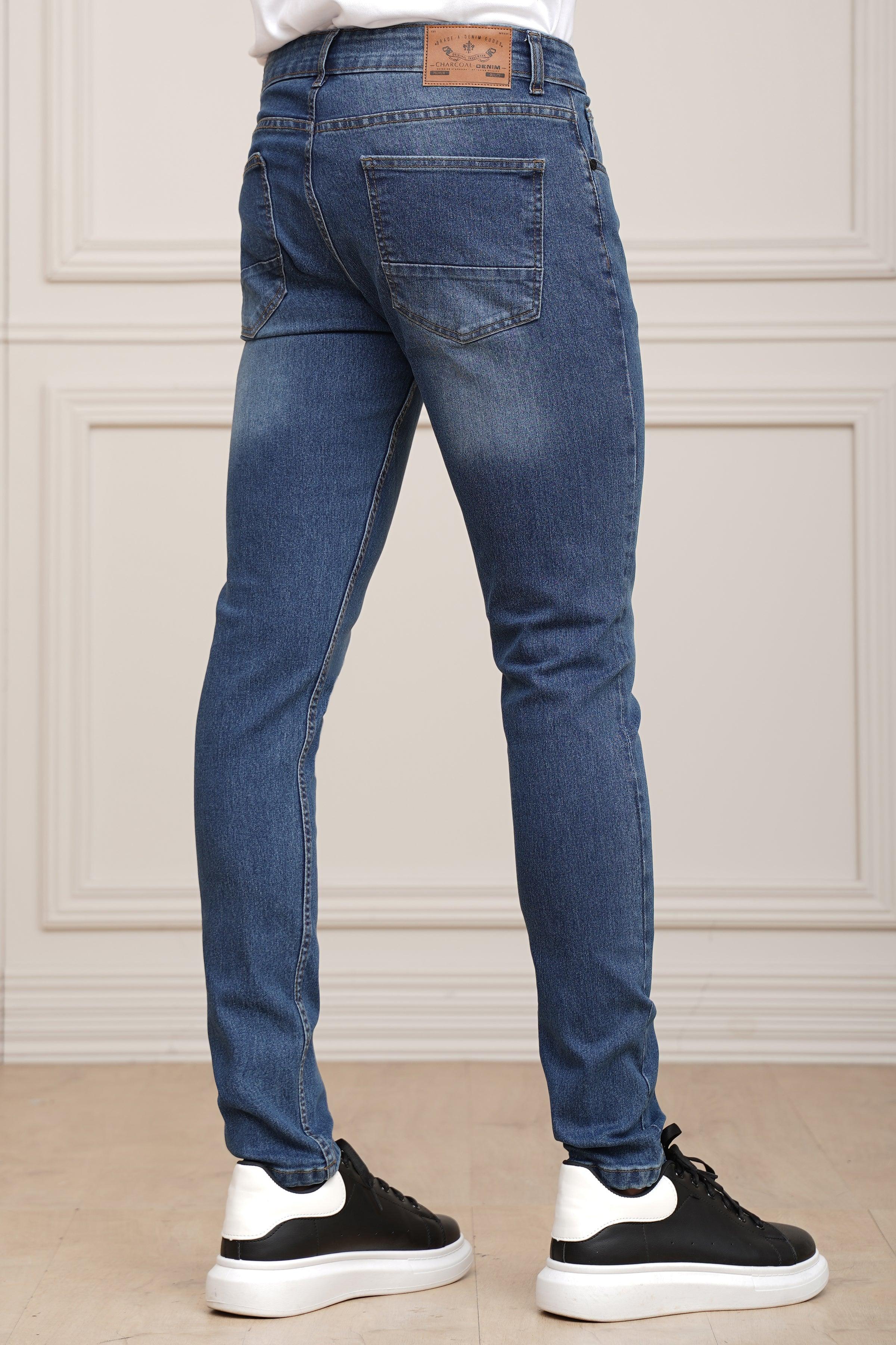 JEANS SLIM LEG LIGHT BLUE at Charcoal Clothing