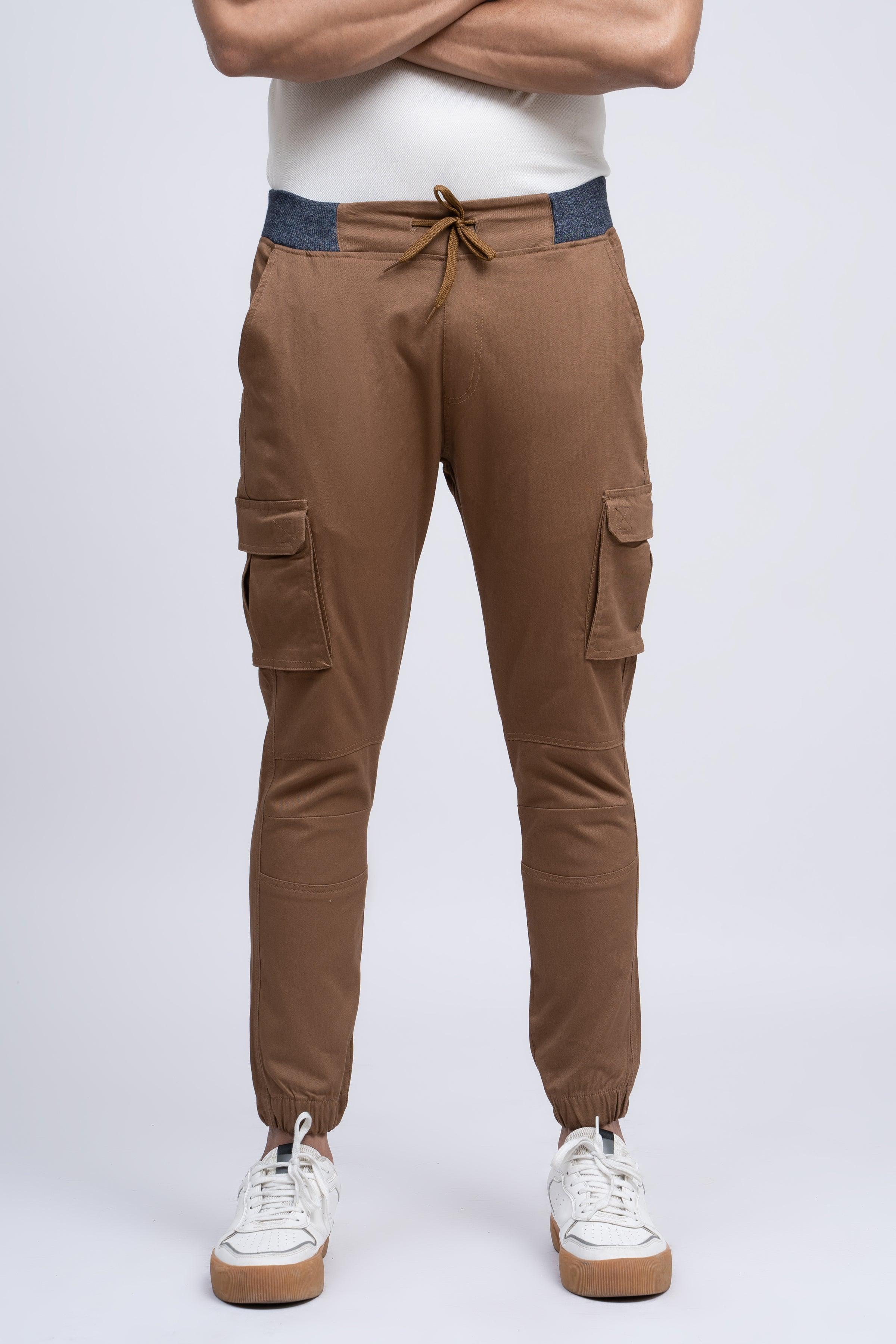 JOGGER TROUSER DARK KHAKI at Charcoal Clothing